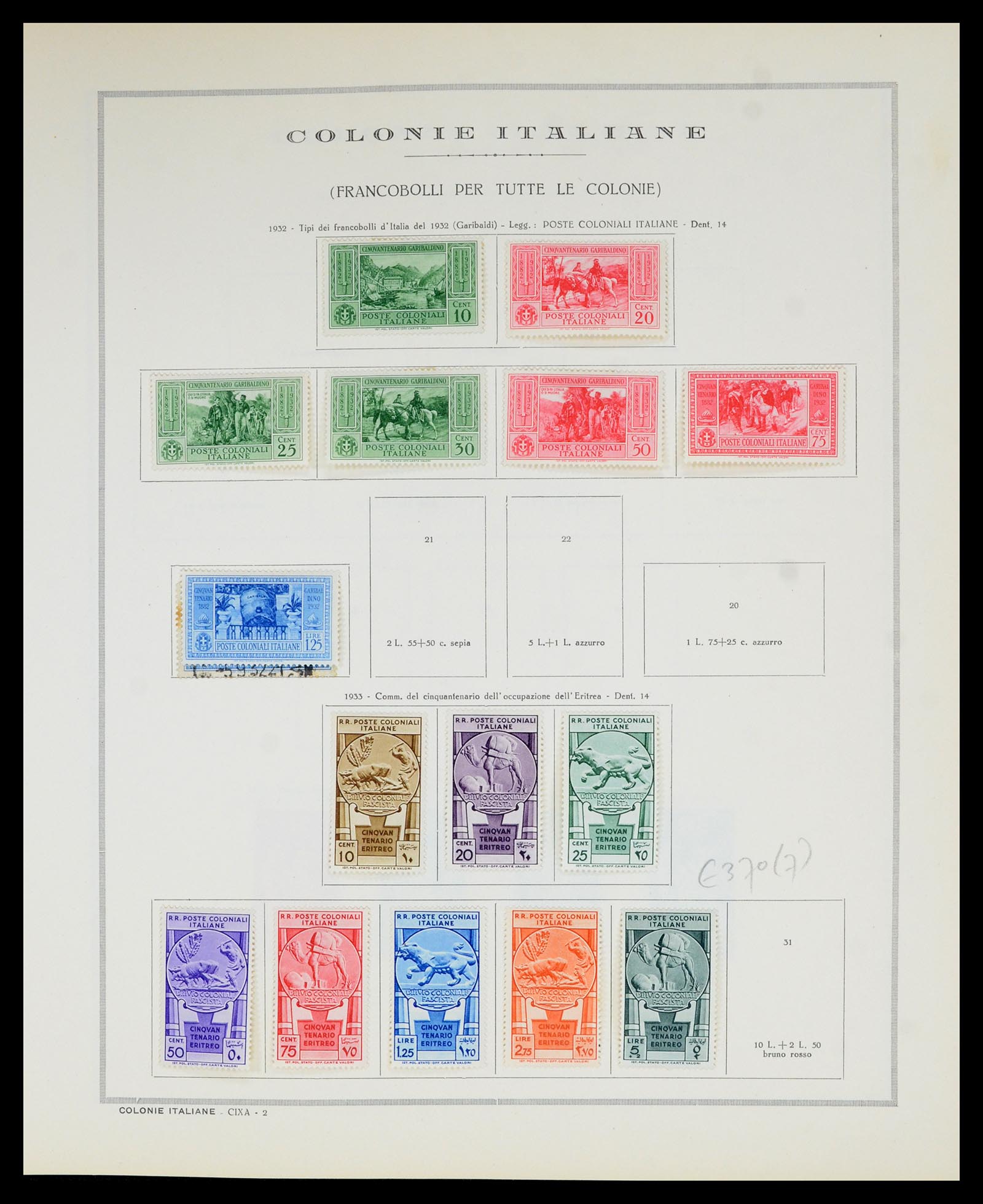 36900 057 - Postzegelverzameling 36900 Italiaanse gebieden/koloniën topverzamelin