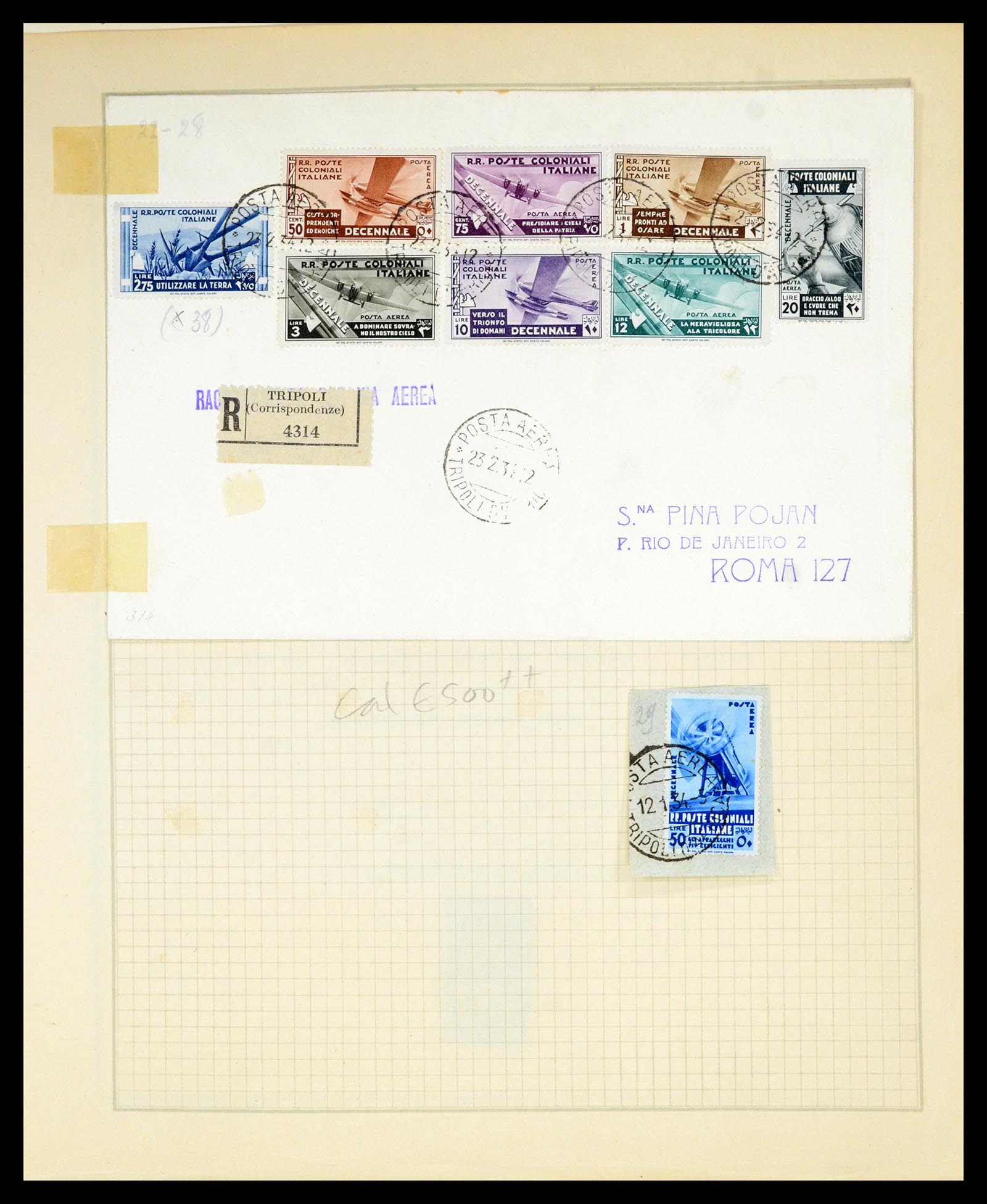 36900 060 - Postzegelverzameling 36900 Italiaanse gebieden/koloniën topverzamelin