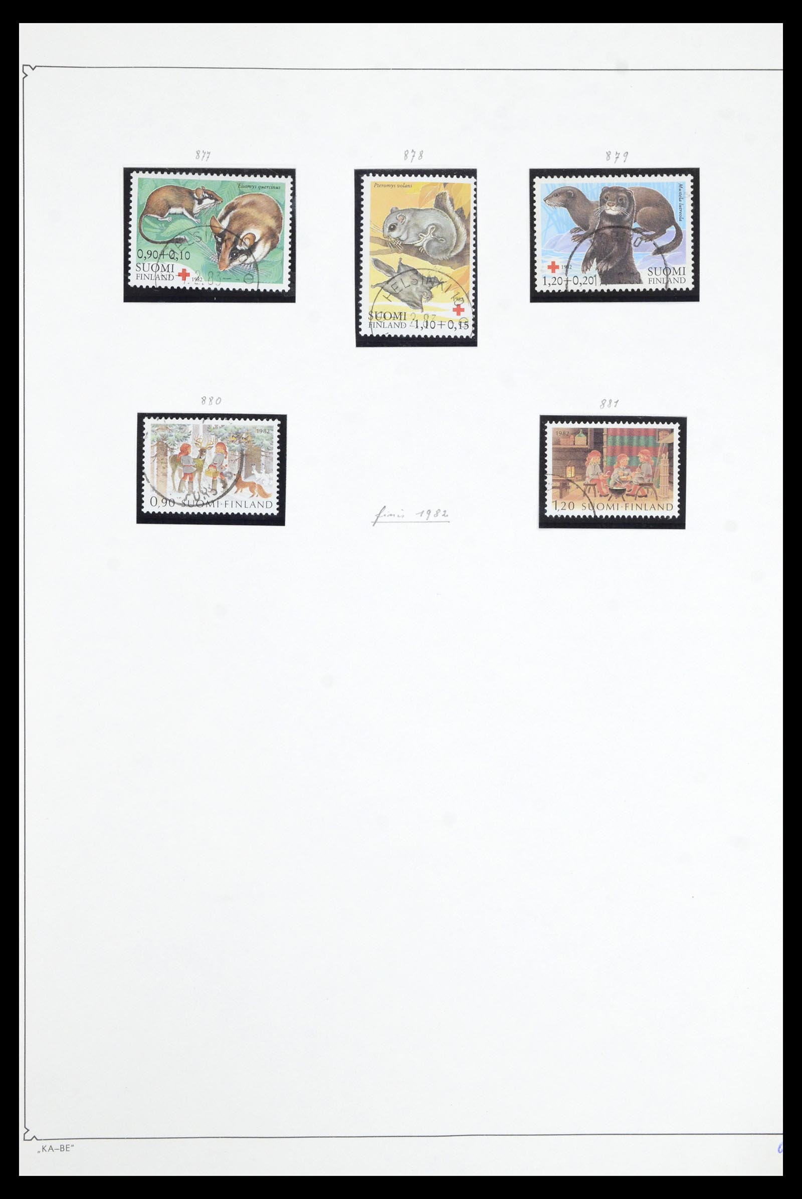 36901 065 - Postzegelverzameling 36901 Finland 1856-1982.