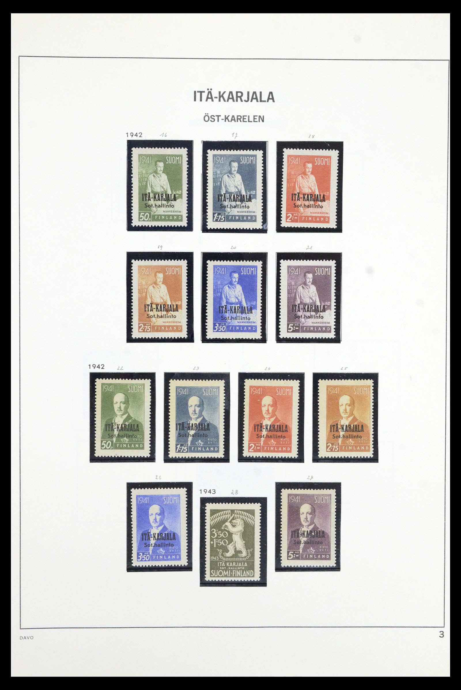 36901 070 - Postzegelverzameling 36901 Finland 1856-1982.