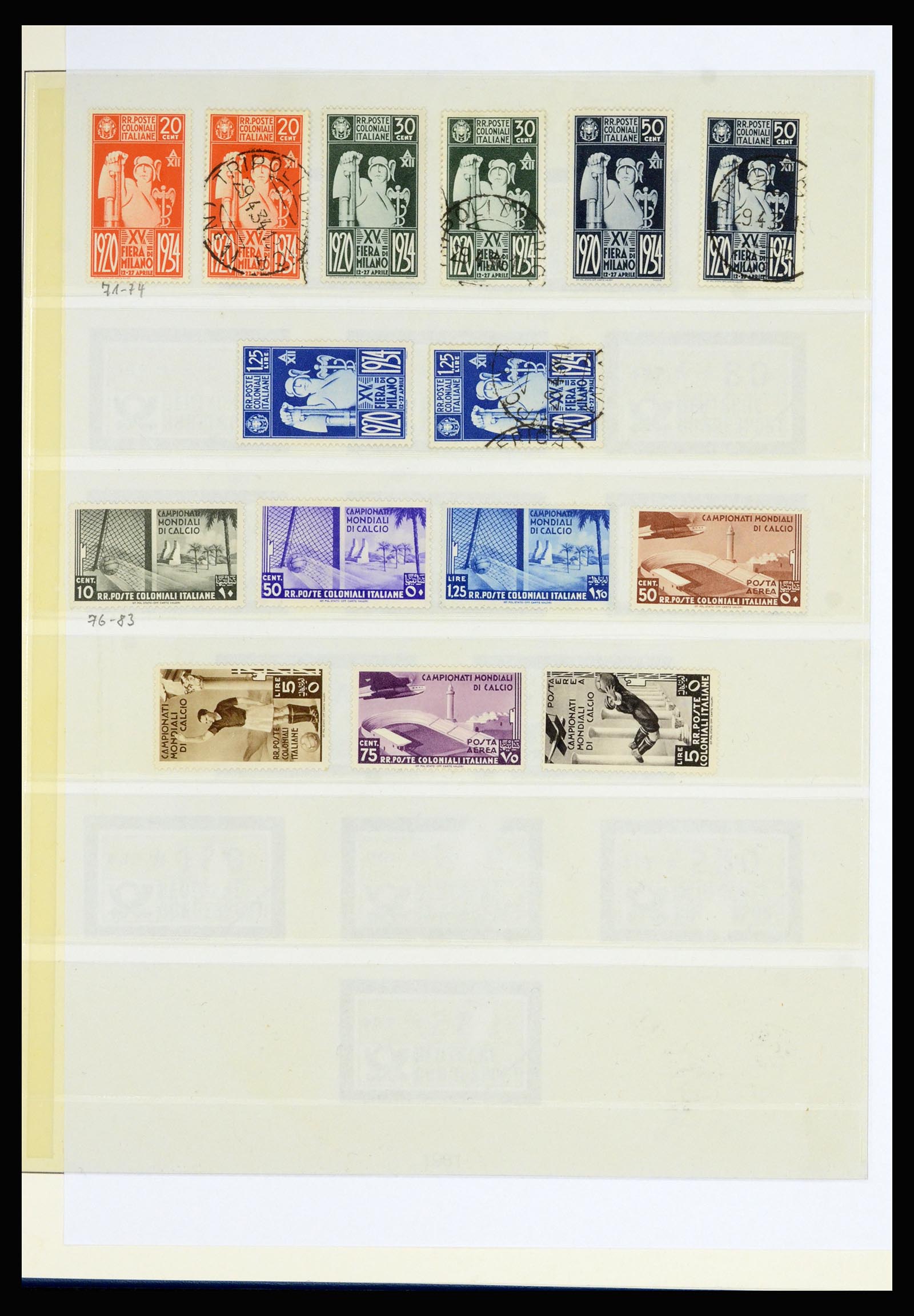 36902 003 - Postzegelverzameling 36902 Italiaanse koloniën en gebieden 1893-1948.