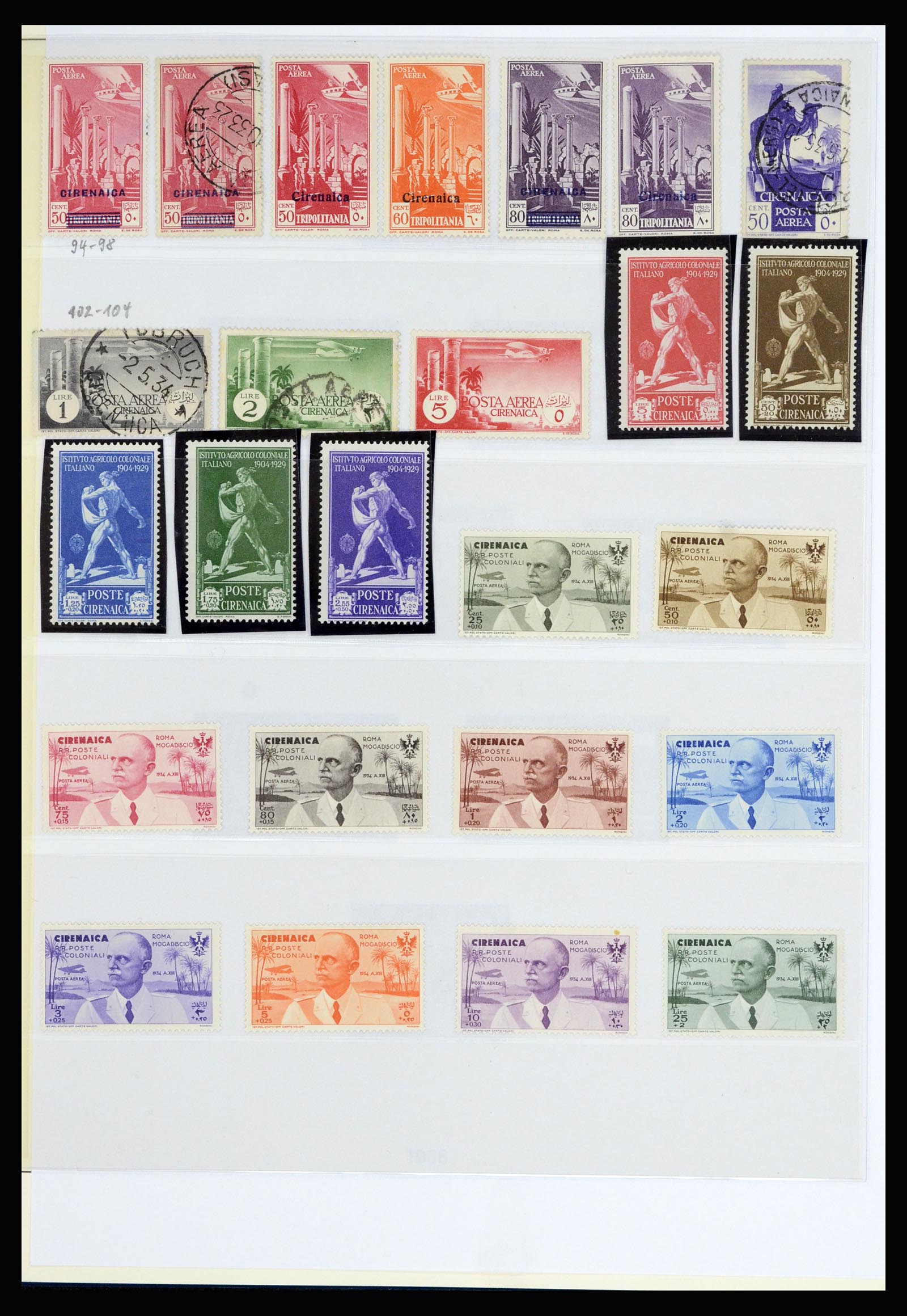 36902 006 - Postzegelverzameling 36902 Italiaanse koloniën en gebieden 1893-1948.