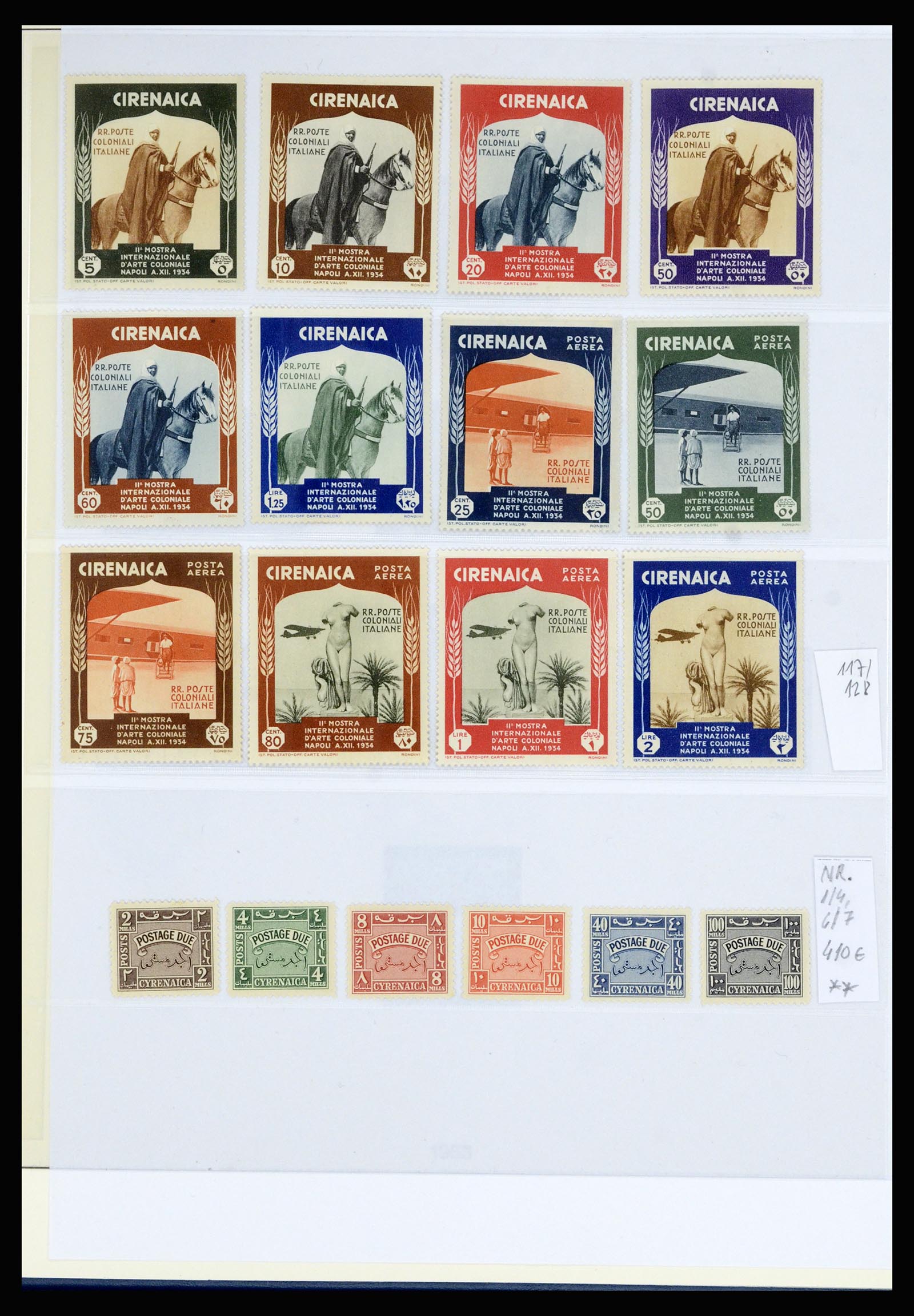 36902 007 - Postzegelverzameling 36902 Italiaanse koloniën en gebieden 1893-1948.