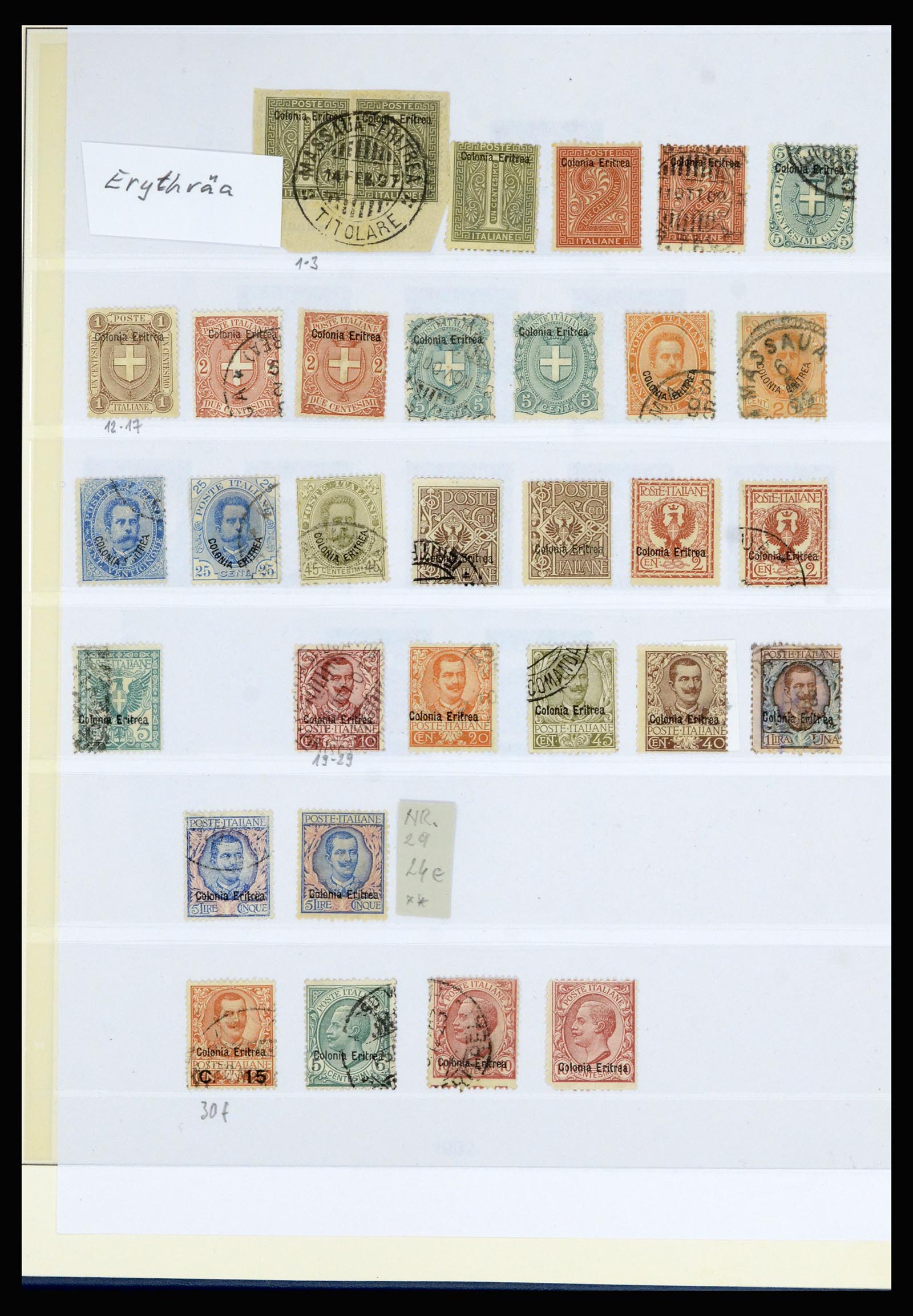 36902 009 - Postzegelverzameling 36902 Italiaanse koloniën en gebieden 1893-1948.