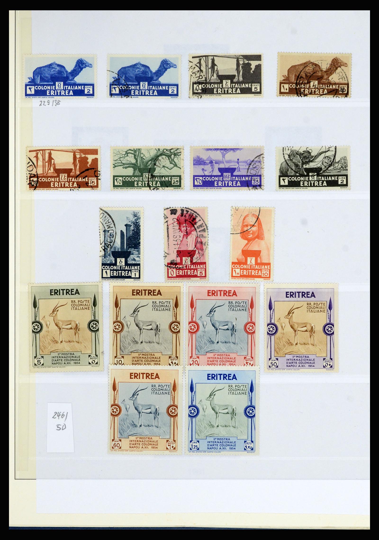 36902 013 - Postzegelverzameling 36902 Italiaanse koloniën en gebieden 1893-1948.