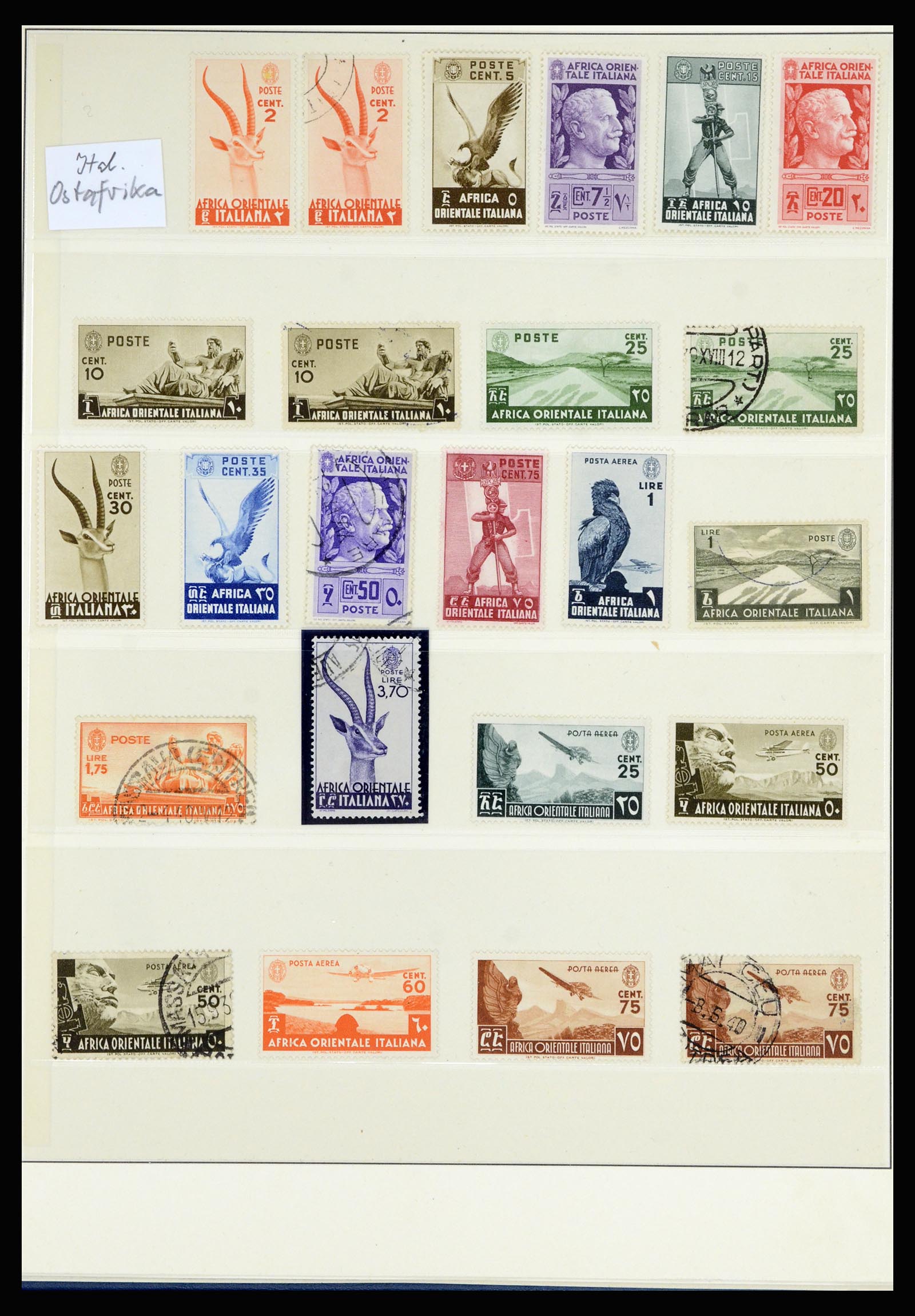36902 016 - Postzegelverzameling 36902 Italiaanse koloniën en gebieden 1893-1948.