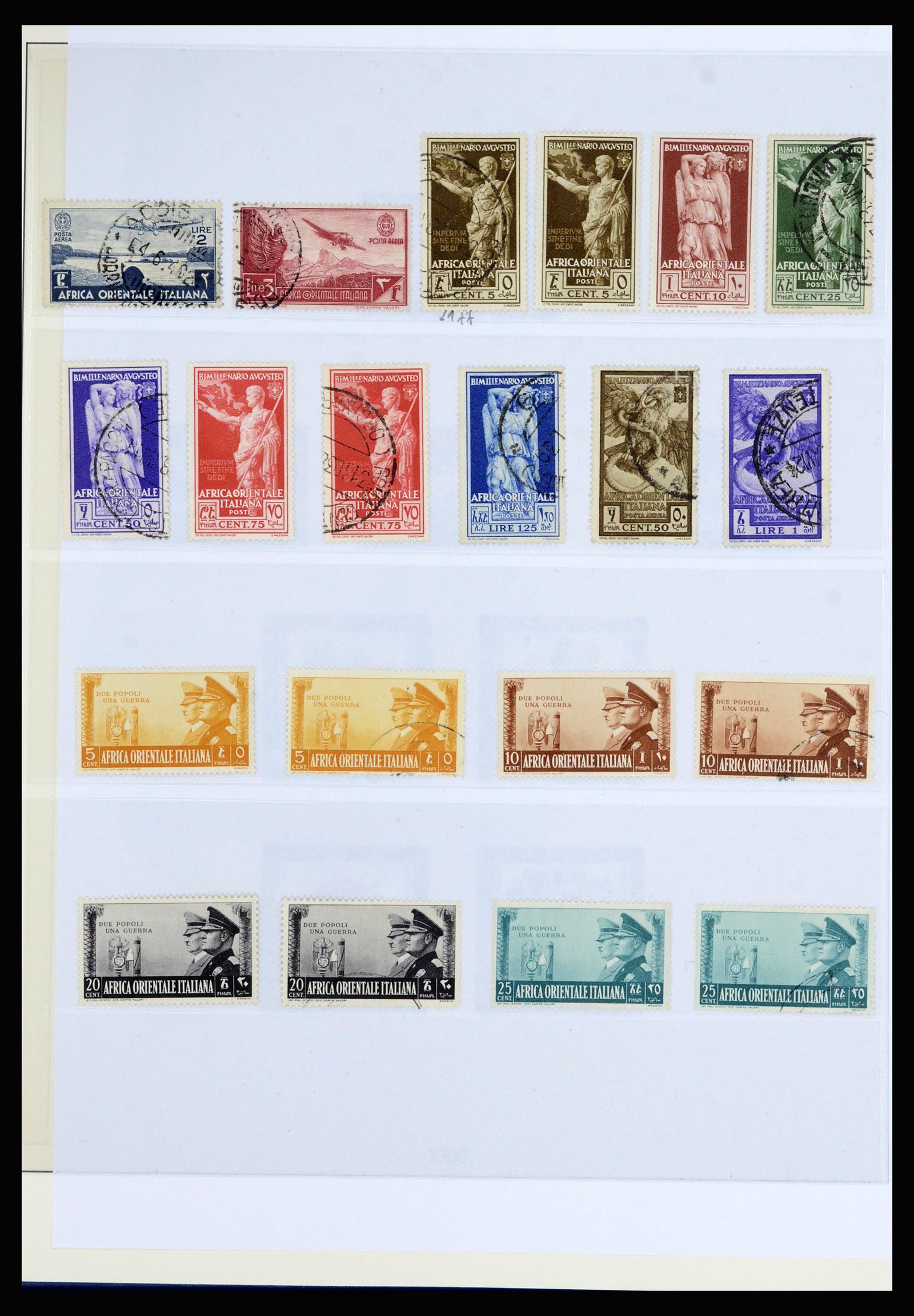 36902 017 - Postzegelverzameling 36902 Italiaanse koloniën en gebieden 1893-1948.