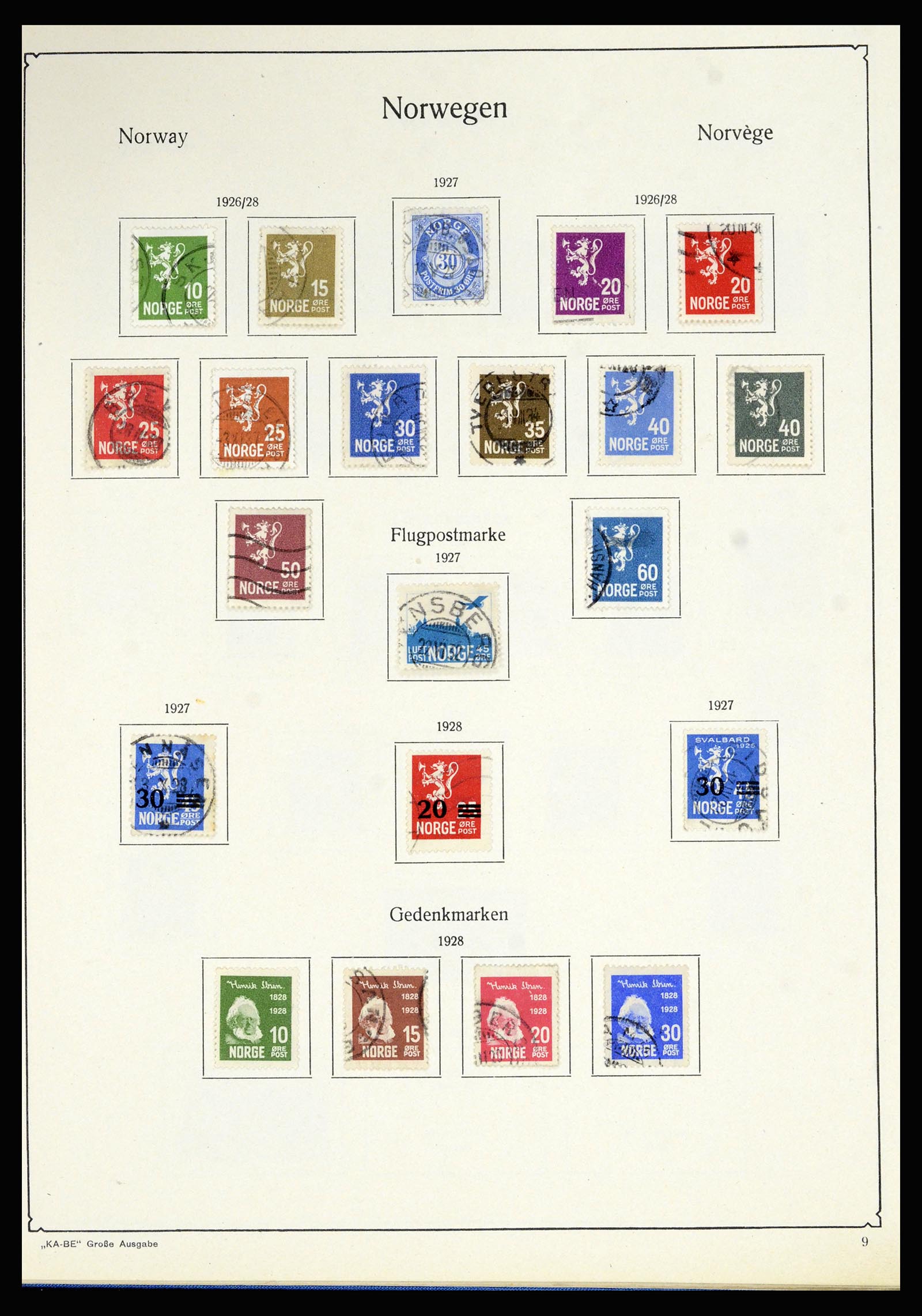 36903 009 - Postzegelverzameling 36903 Noorwegen 1856-1970.
