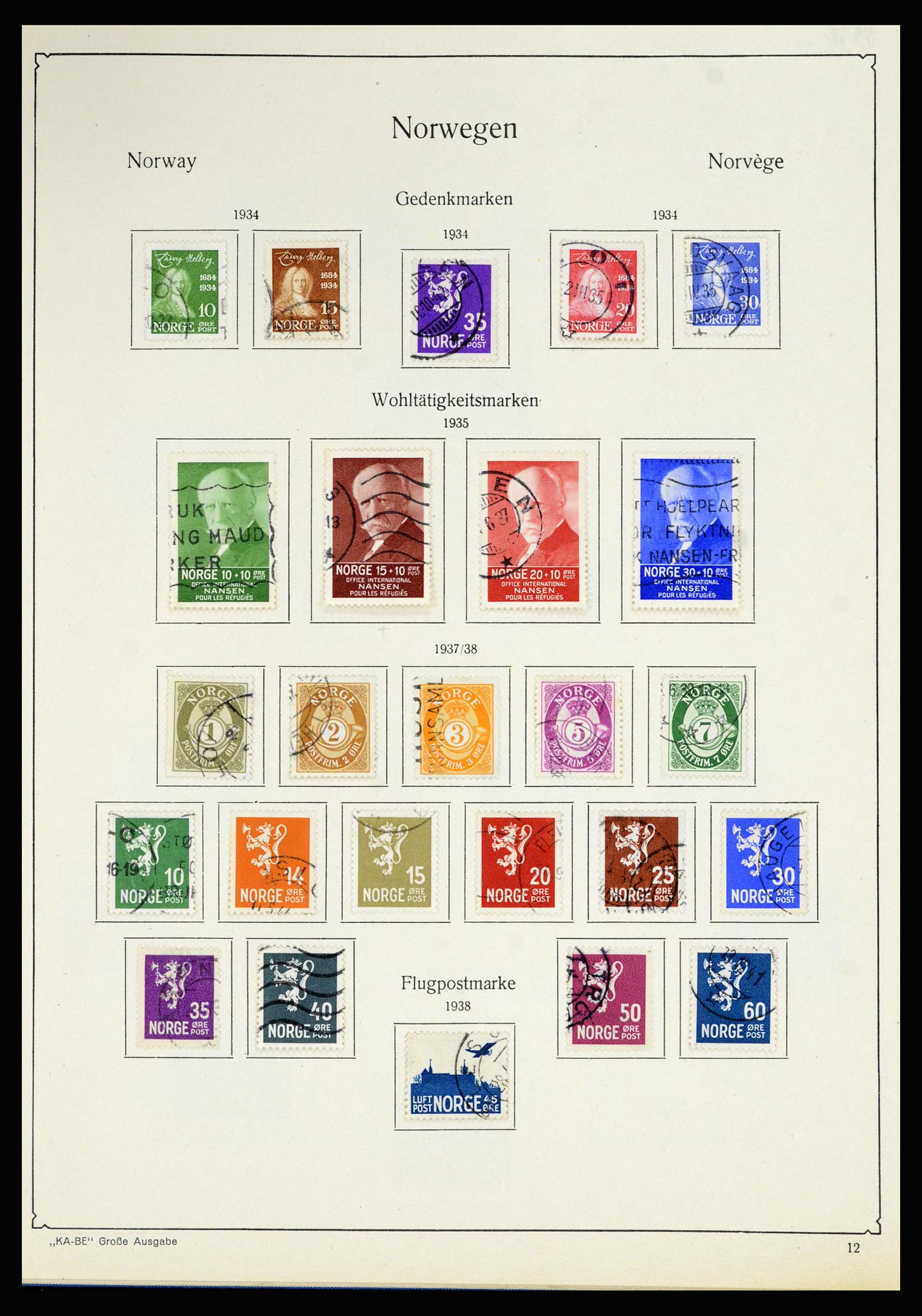 36903 012 - Postzegelverzameling 36903 Noorwegen 1856-1970.
