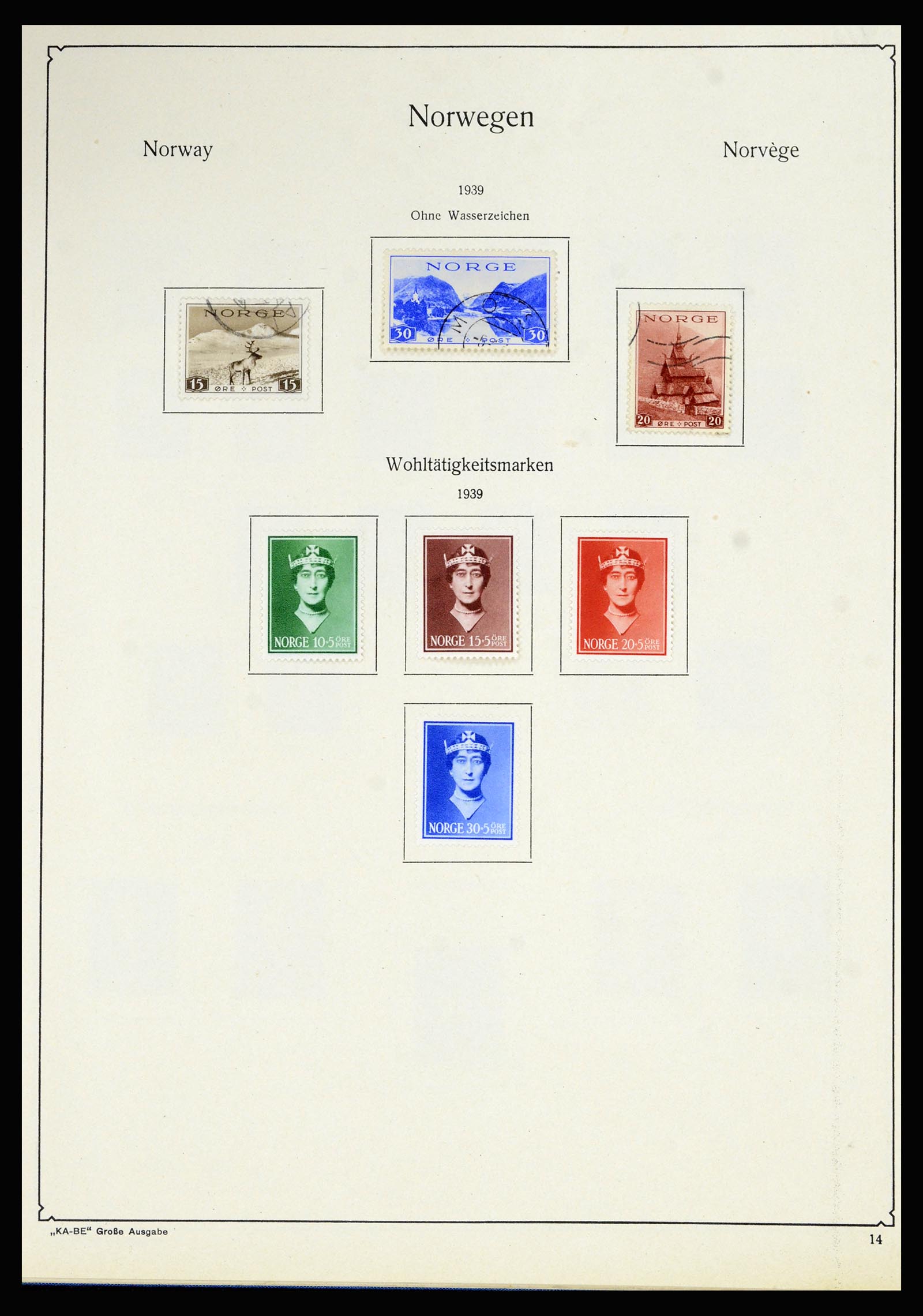 36903 014 - Postzegelverzameling 36903 Noorwegen 1856-1970.