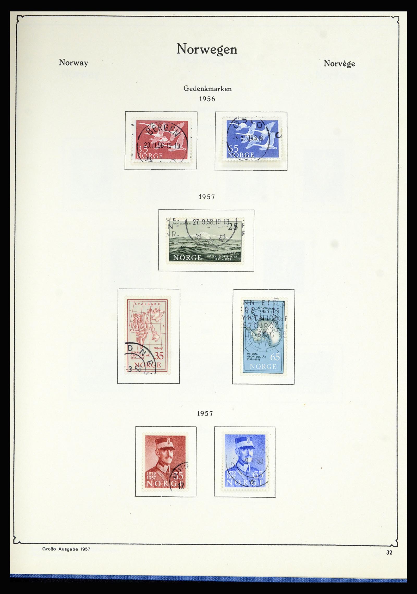 36903 032 - Postzegelverzameling 36903 Noorwegen 1856-1970.