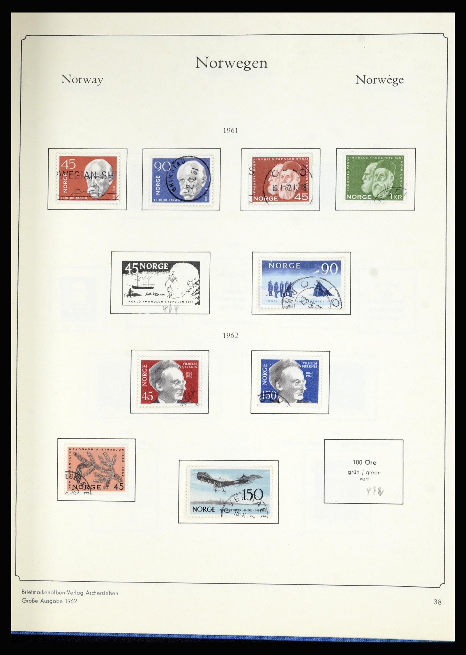 36903 038 - Postzegelverzameling 36903 Noorwegen 1856-1970.