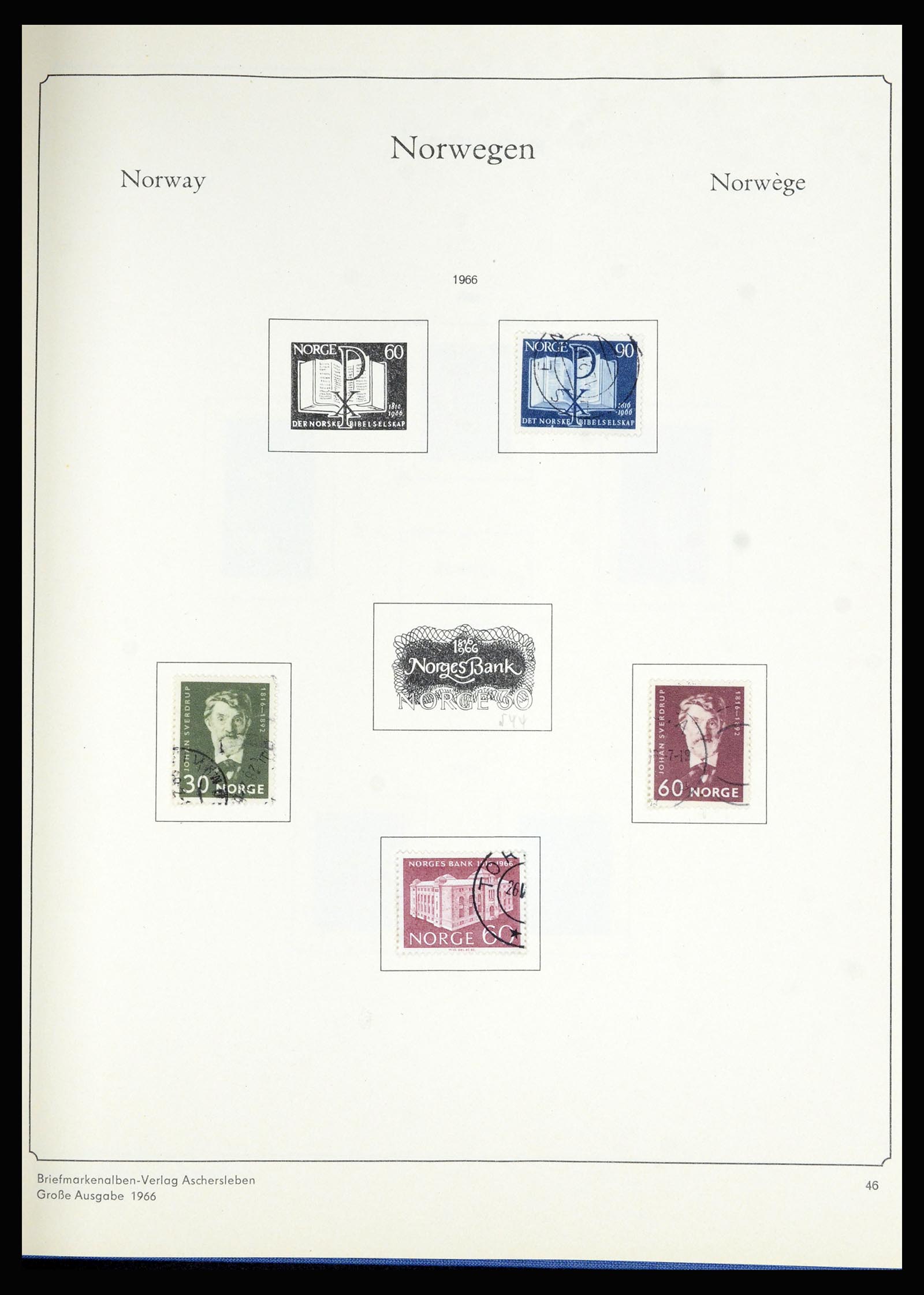 36903 046 - Postzegelverzameling 36903 Noorwegen 1856-1970.