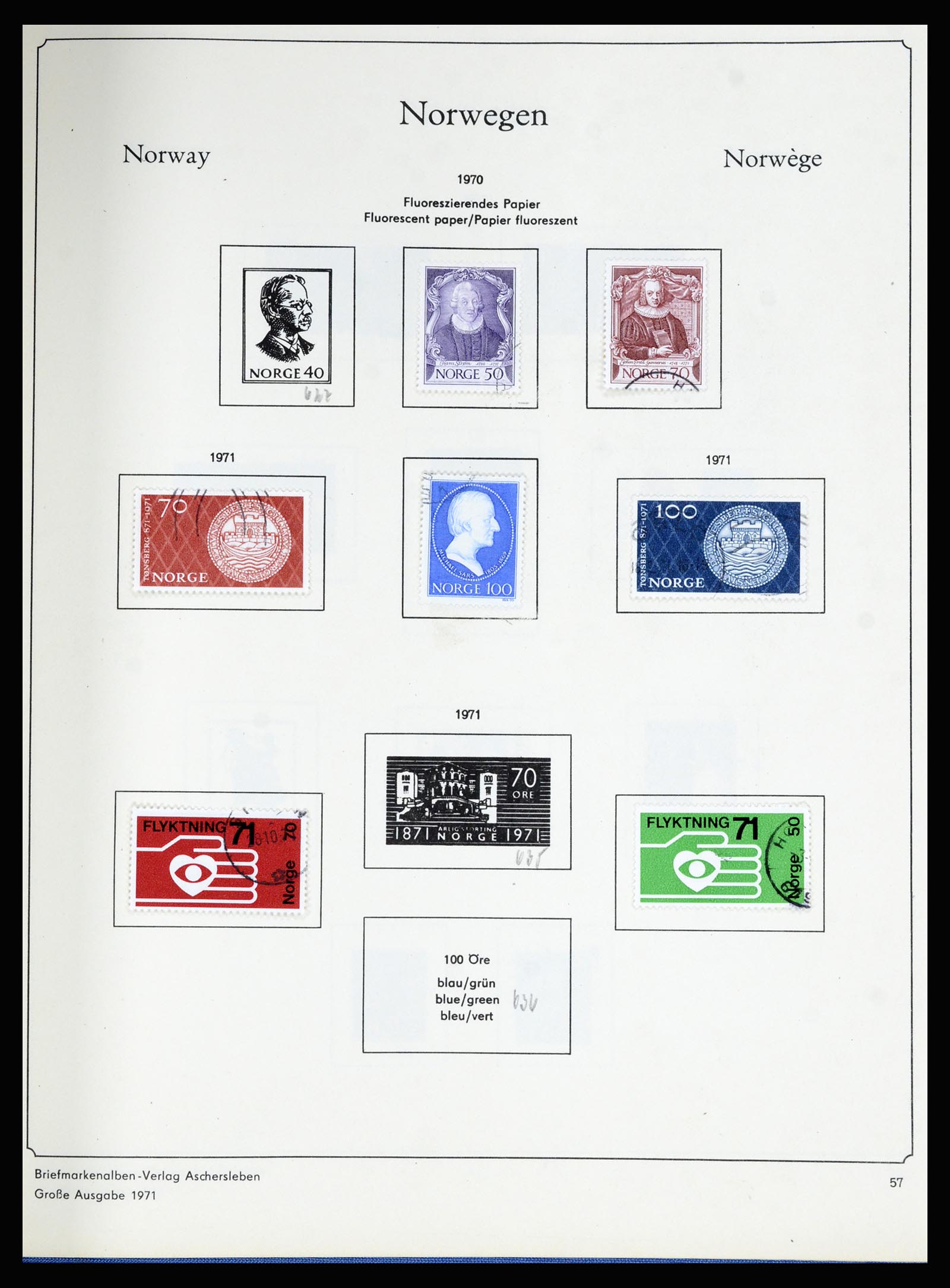 36903 057 - Postzegelverzameling 36903 Noorwegen 1856-1970.