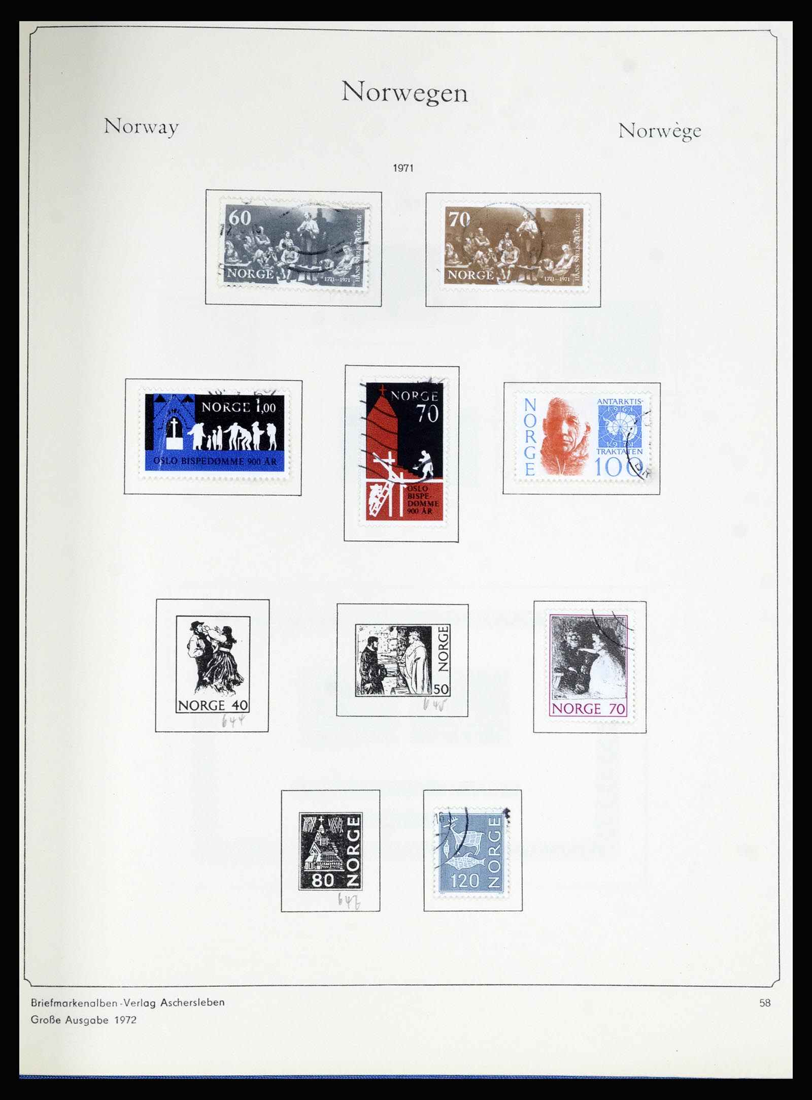 36903 058 - Postzegelverzameling 36903 Noorwegen 1856-1970.