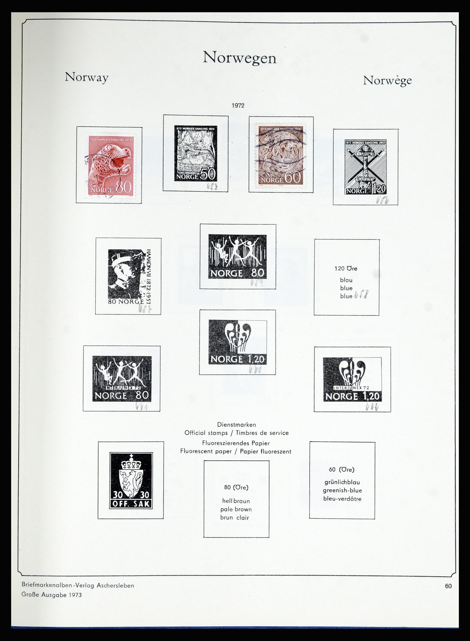 36903 060 - Postzegelverzameling 36903 Noorwegen 1856-1970.