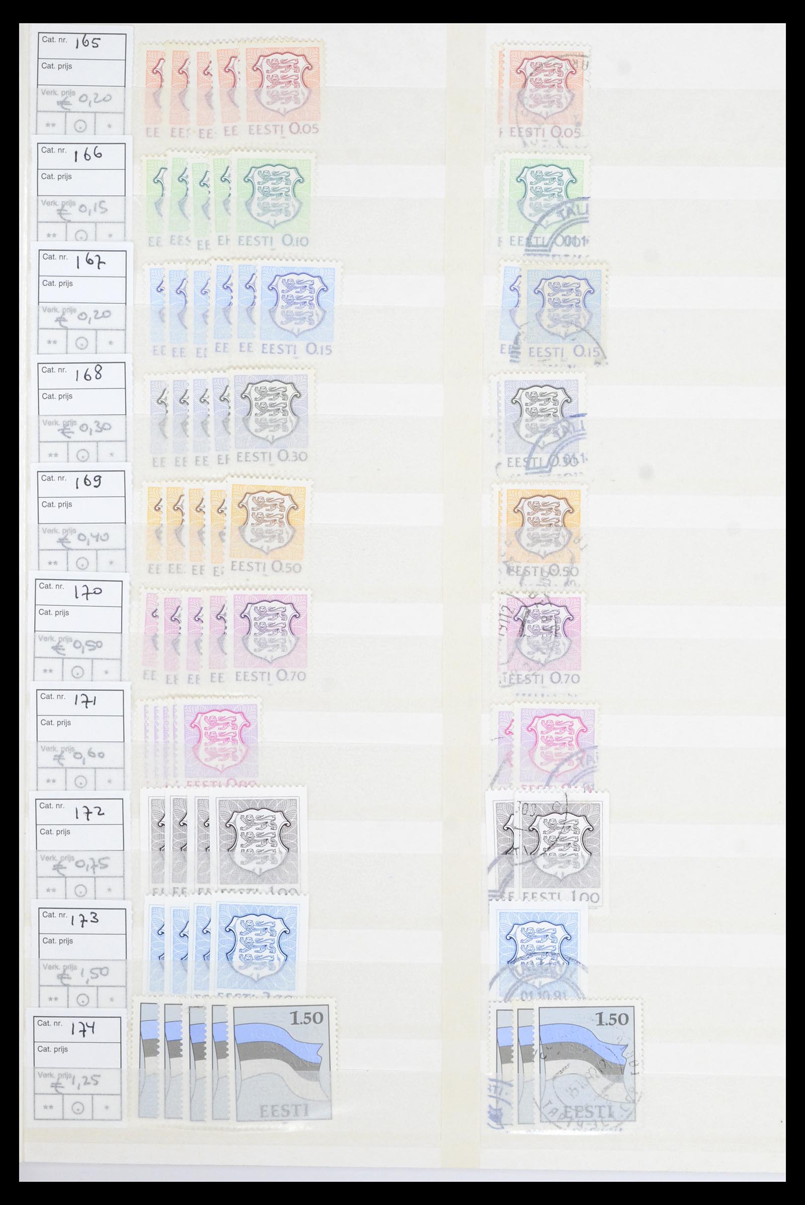 36904 001 - Stamp collection 36904 Estonia and Lithuania 1990-2008.