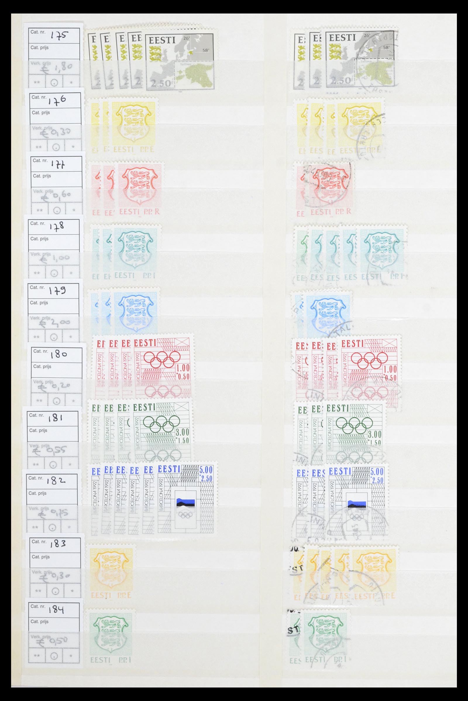 36904 002 - Postzegelverzameling 36904 Estland en Litouwen 1990-2008.