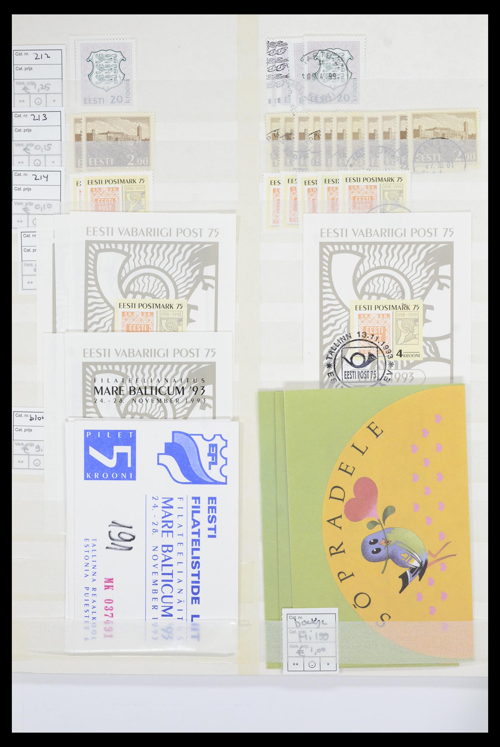 36904 006 - Postzegelverzameling 36904 Estland en Litouwen 1990-2008.