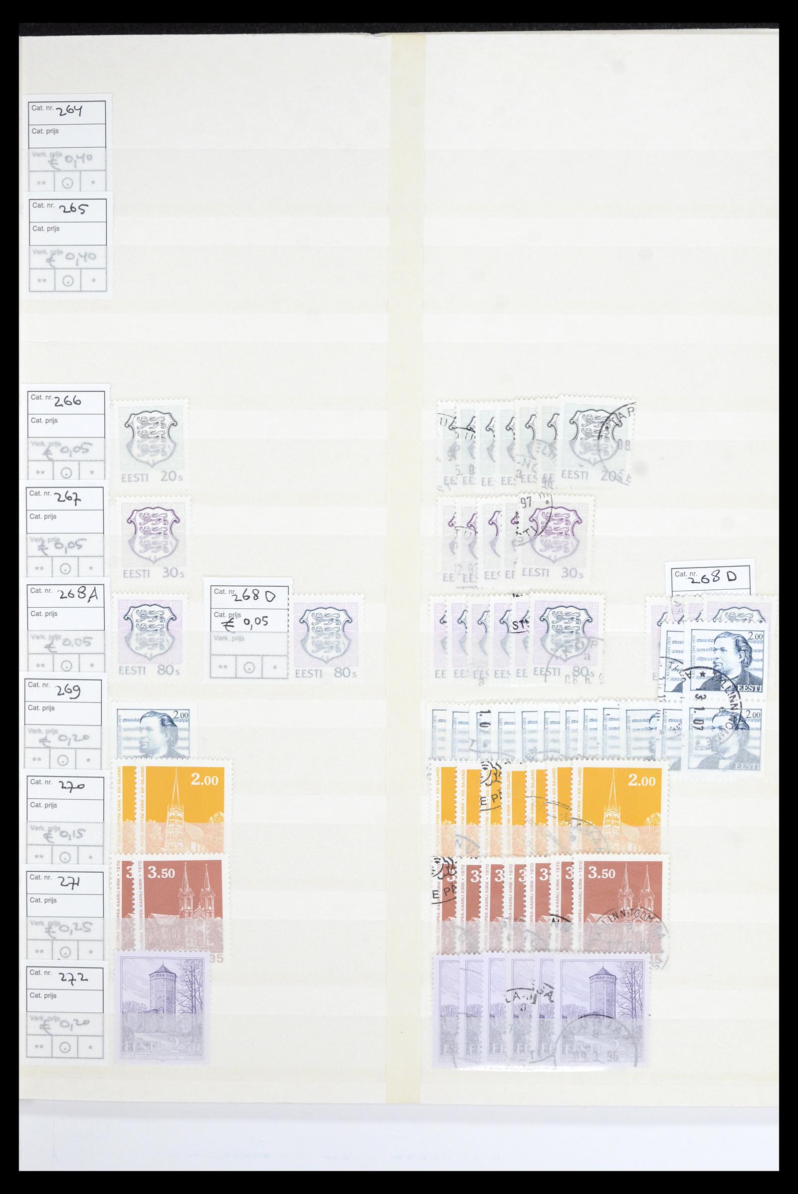 36904 013 - Postzegelverzameling 36904 Estland en Litouwen 1990-2008.
