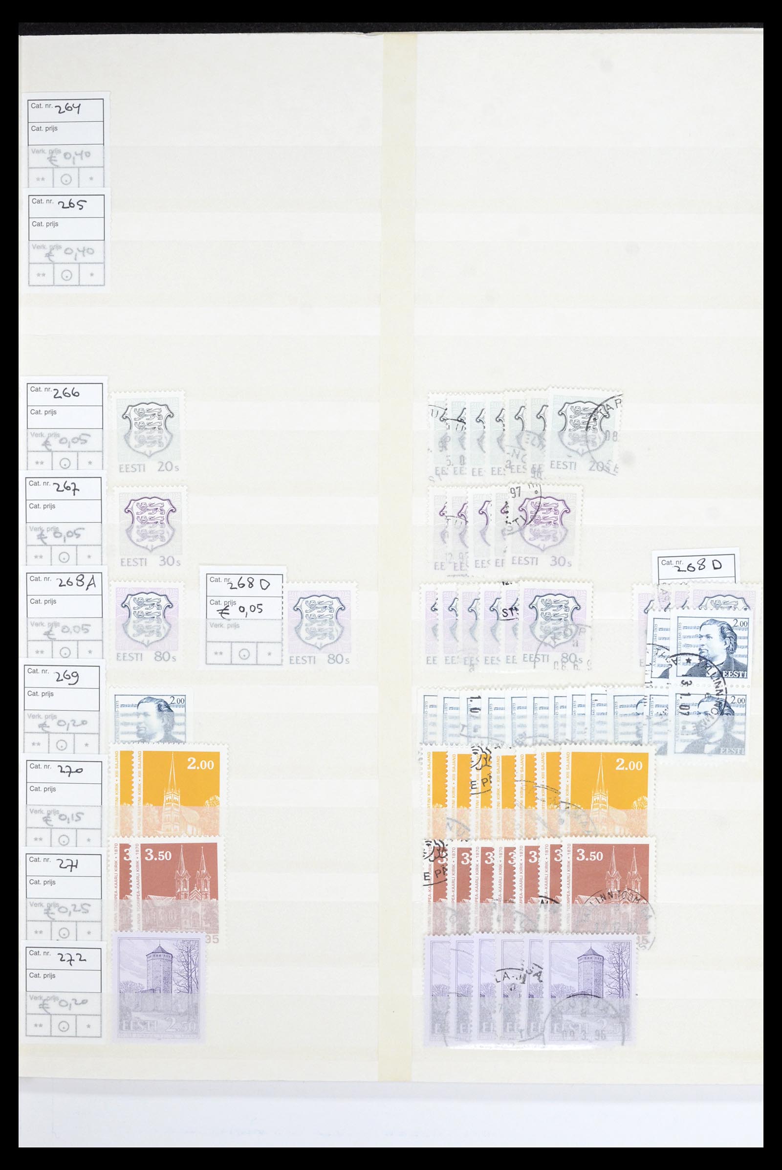 36904 013 - Stamp collection 36904 Estonia and Lithuania 1990-2008.