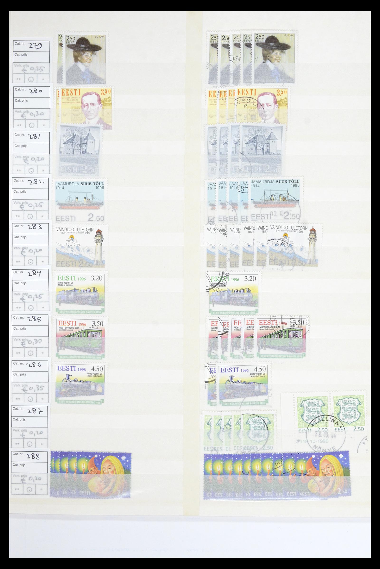 36904 015 - Stamp collection 36904 Estonia and Lithuania 1990-2008.