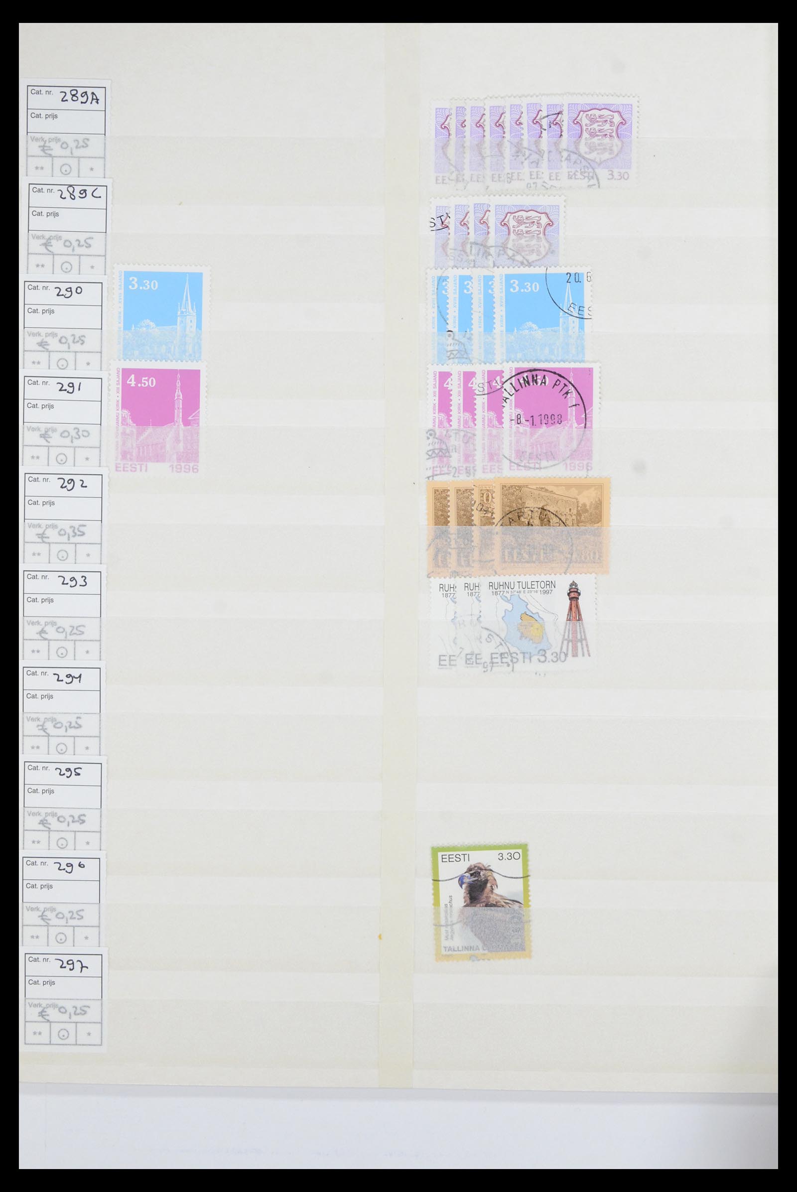 36904 016 - Postzegelverzameling 36904 Estland en Litouwen 1990-2008.