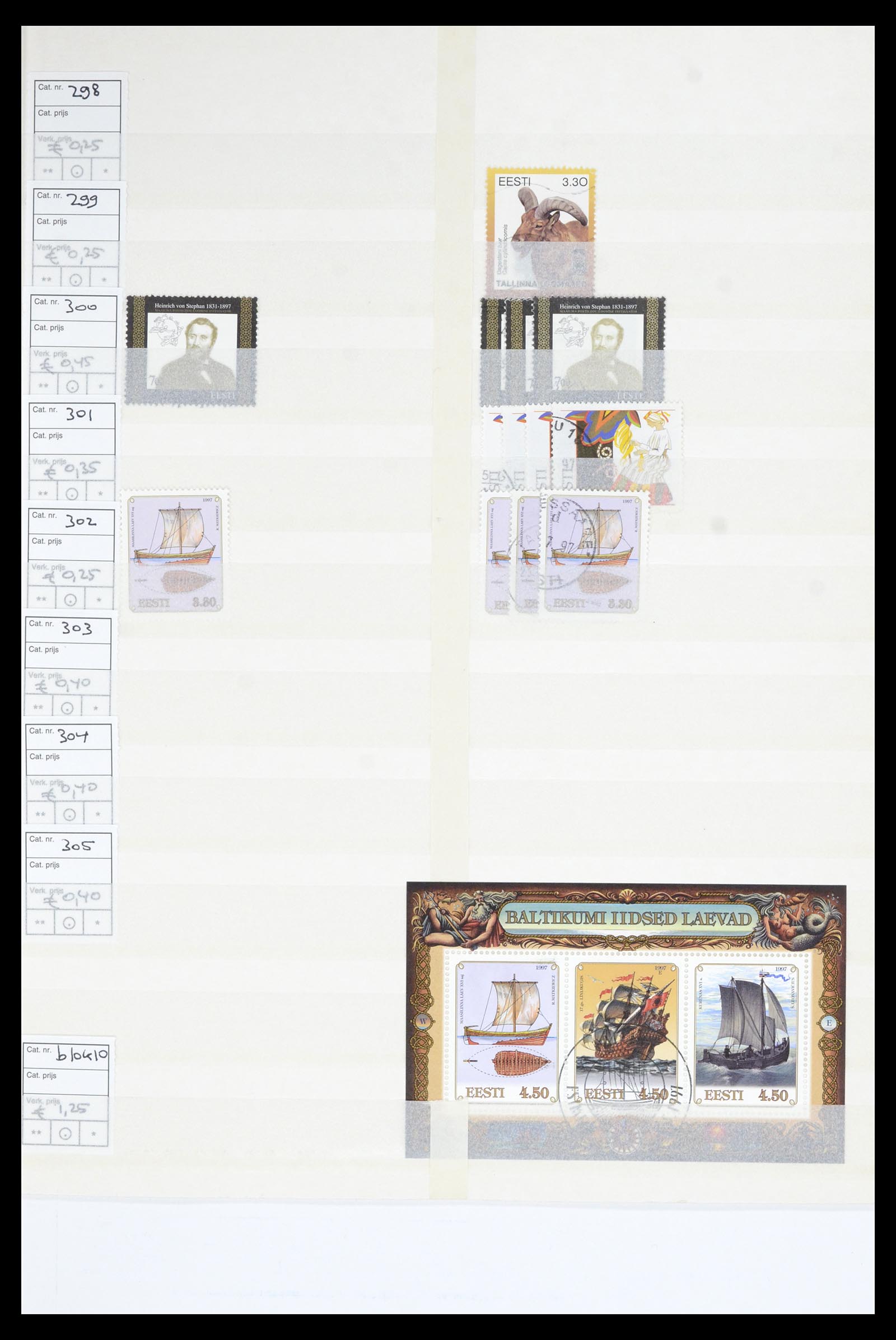 36904 017 - Postzegelverzameling 36904 Estland en Litouwen 1990-2008.