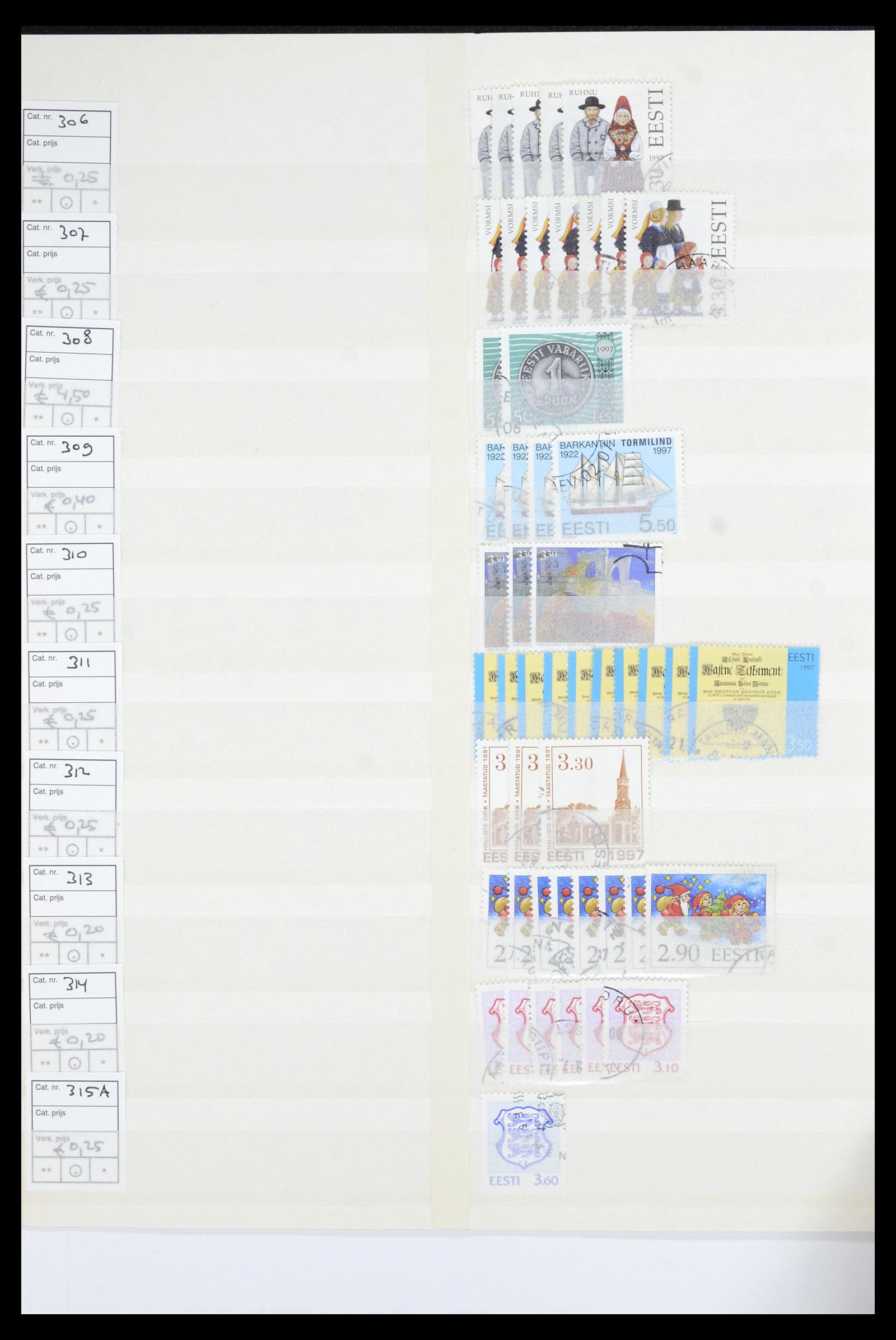 36904 018 - Postzegelverzameling 36904 Estland en Litouwen 1990-2008.