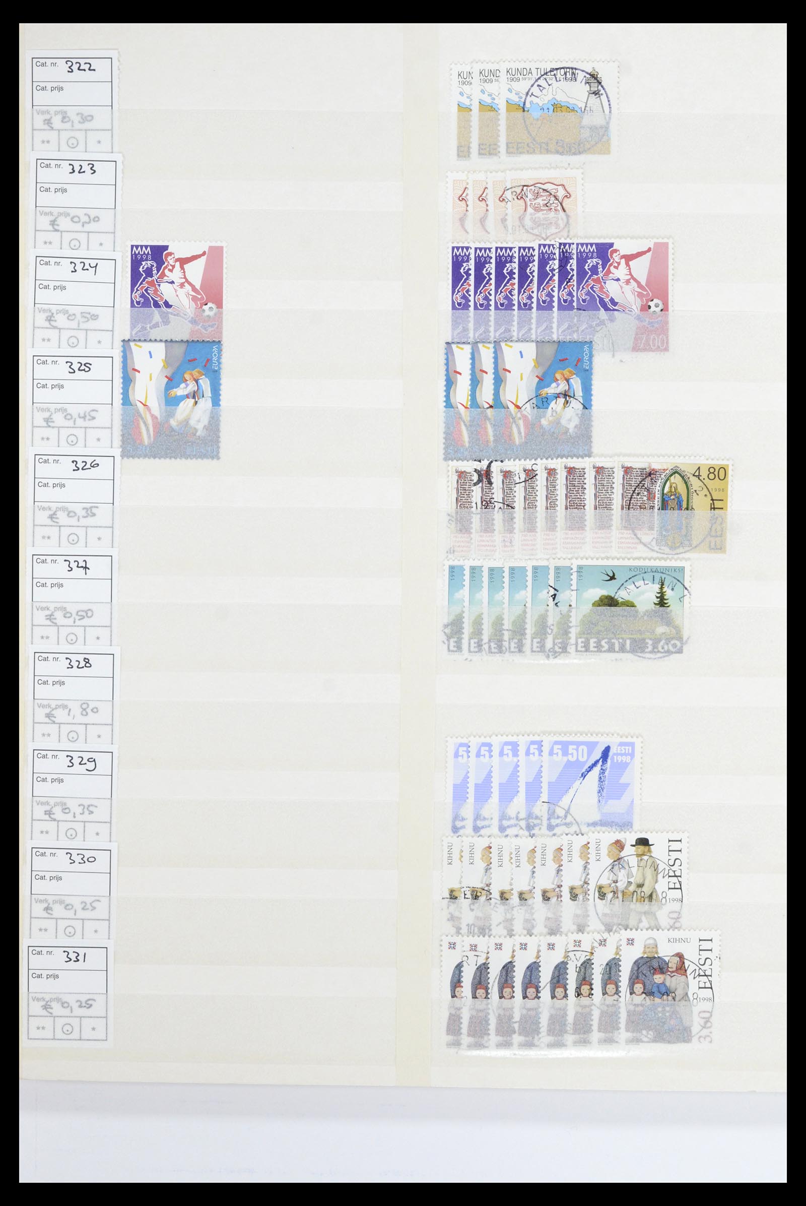 36904 020 - Postzegelverzameling 36904 Estland en Litouwen 1990-2008.