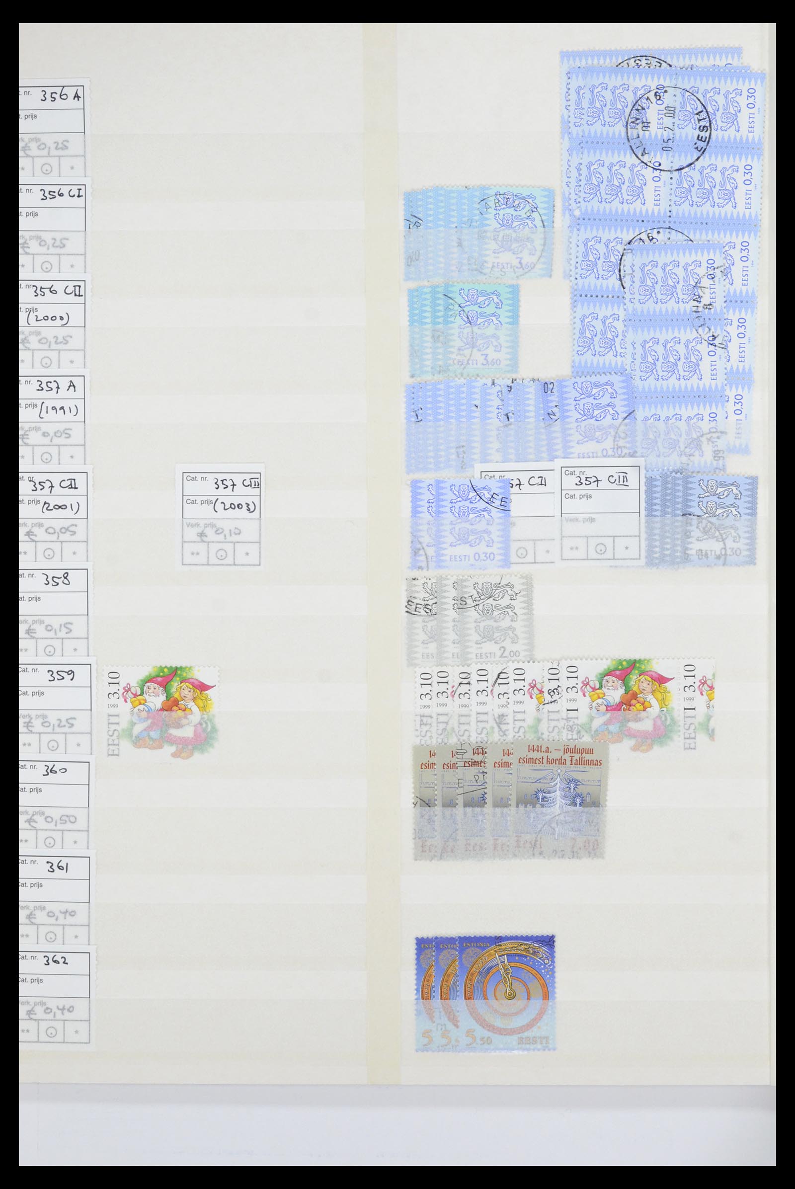 36904 024 - Postzegelverzameling 36904 Estland en Litouwen 1990-2008.