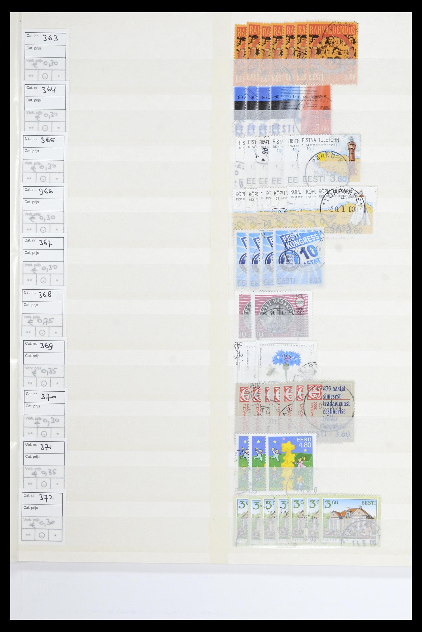 36904 025 - Postzegelverzameling 36904 Estland en Litouwen 1990-2008.