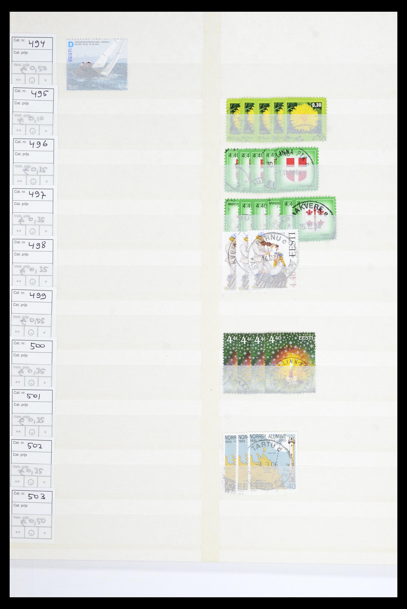 36904 040 - Postzegelverzameling 36904 Estland en Litouwen 1990-2008.