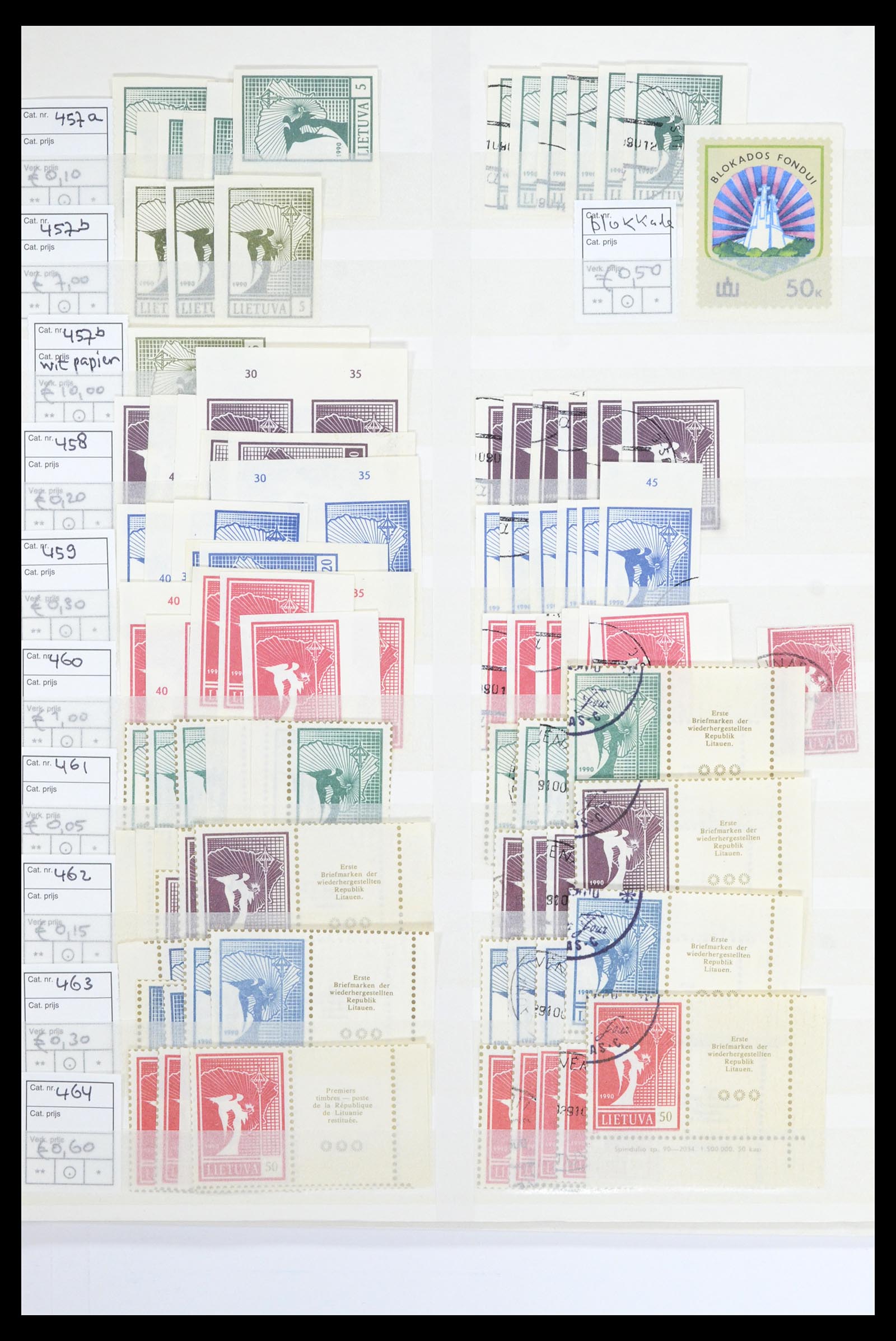 36904 054 - Postzegelverzameling 36904 Estland en Litouwen 1990-2008.