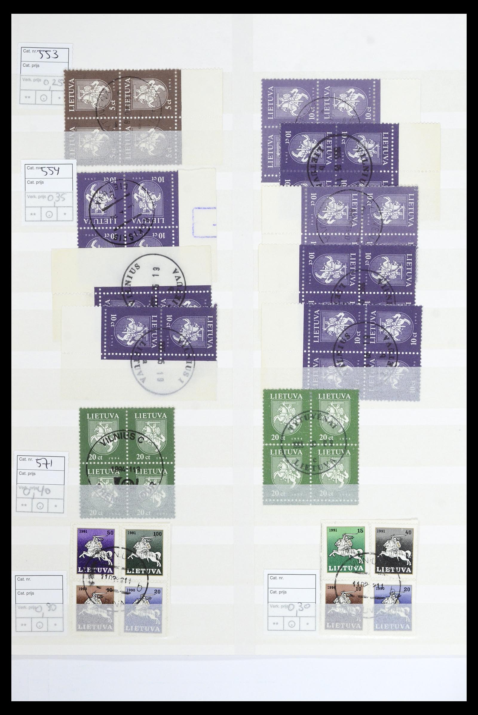 36904 058 - Postzegelverzameling 36904 Estland en Litouwen 1990-2008.