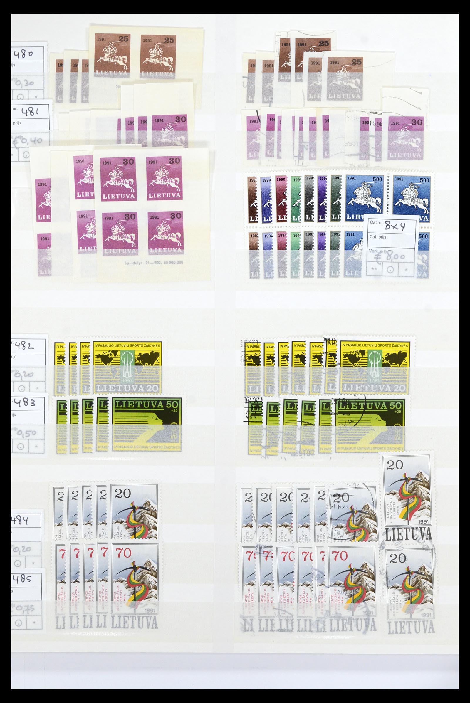 36904 060 - Postzegelverzameling 36904 Estland en Litouwen 1990-2008.