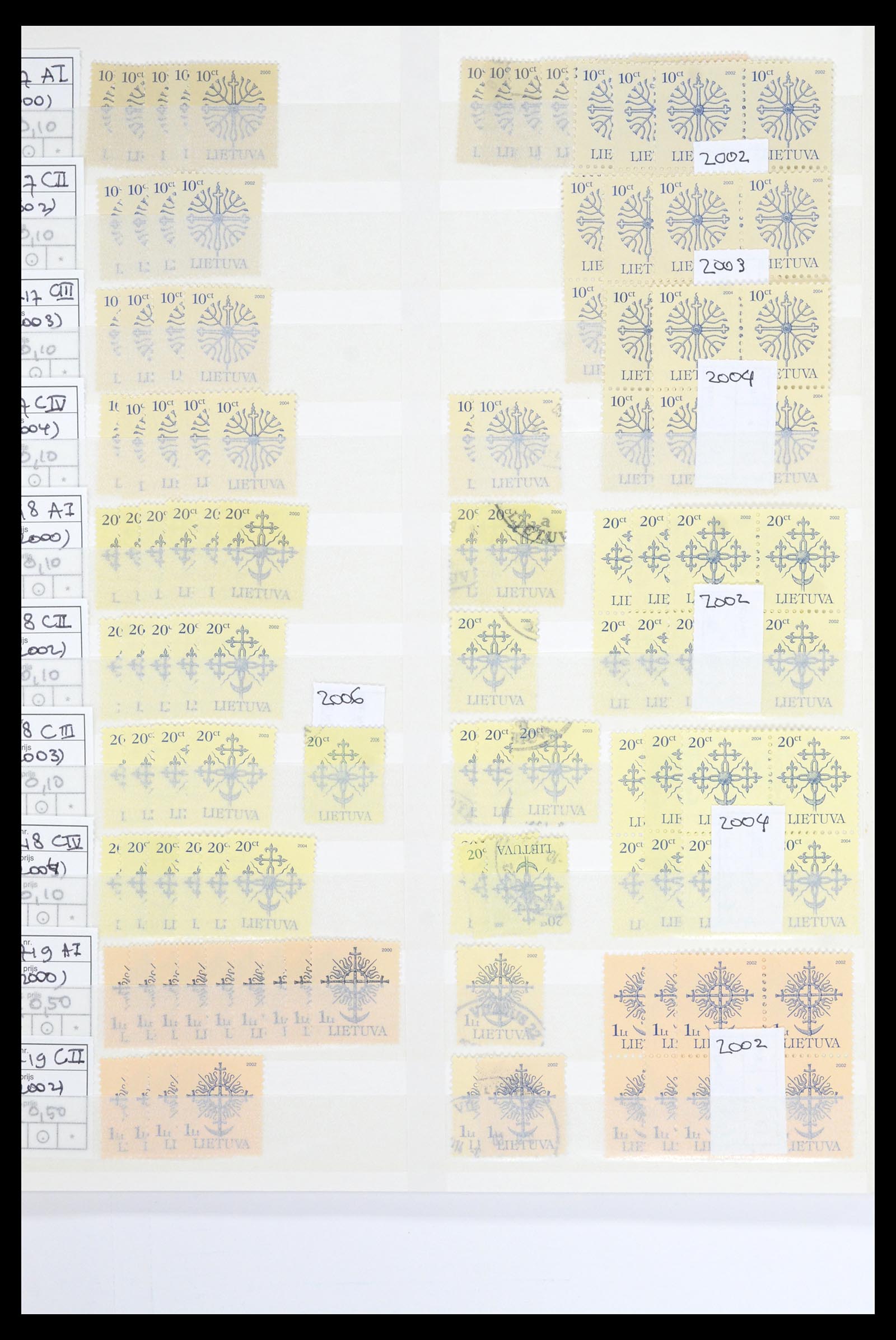 36904 093 - Stamp collection 36904 Estonia and Lithuania 1990-2008.