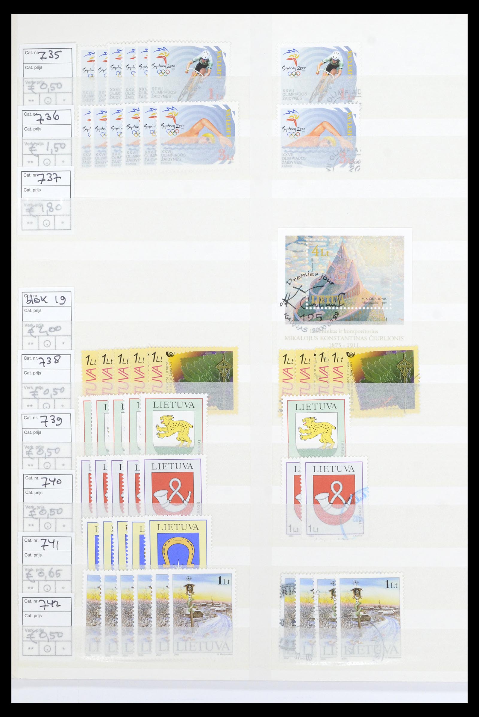36904 096 - Stamp collection 36904 Estonia and Lithuania 1990-2008.