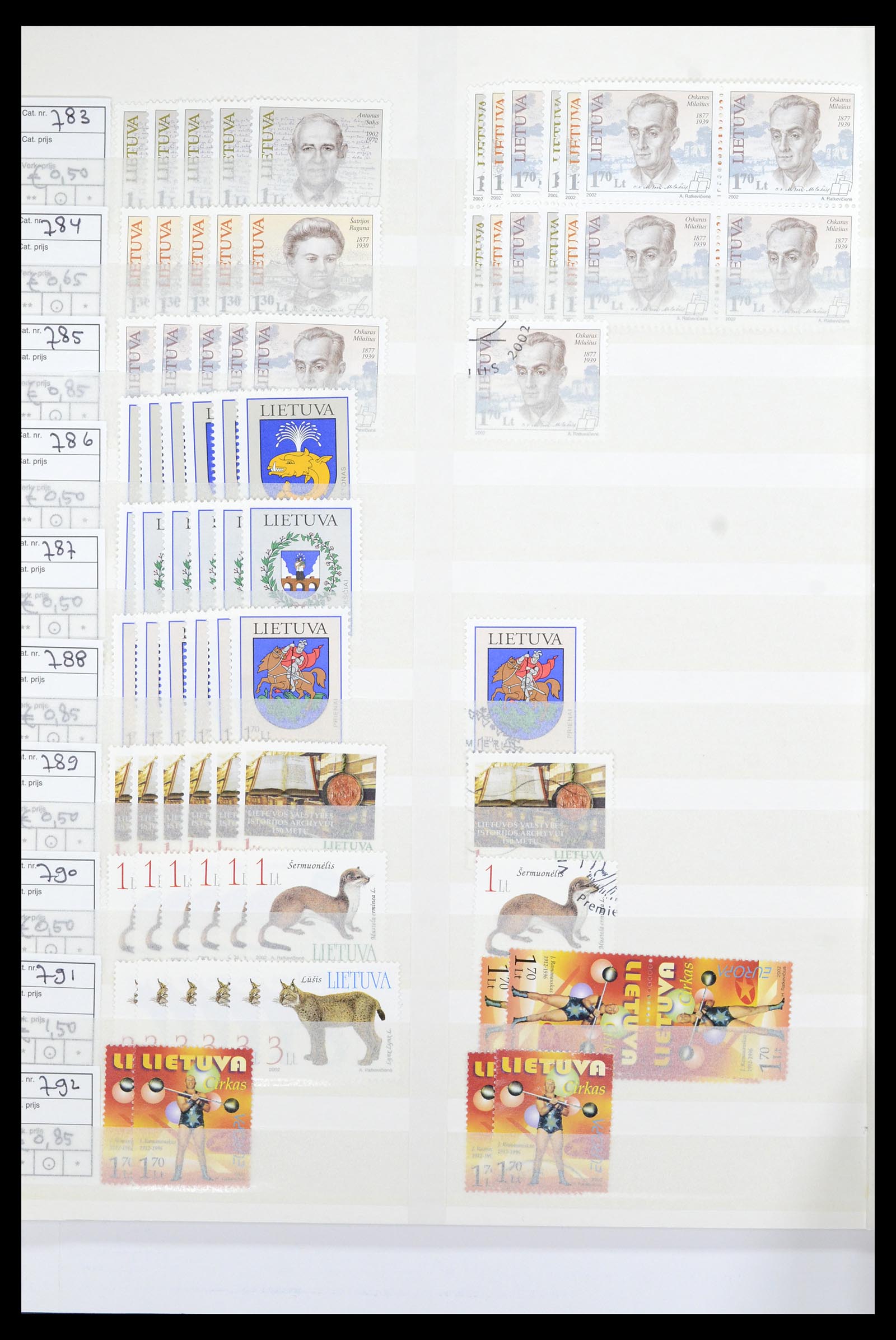 36904 102 - Postzegelverzameling 36904 Estland en Litouwen 1990-2008.
