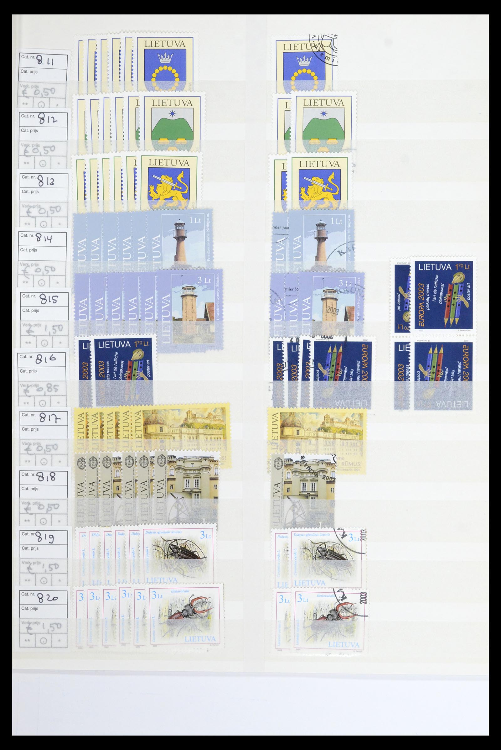 36904 105 - Postzegelverzameling 36904 Estland en Litouwen 1990-2008.