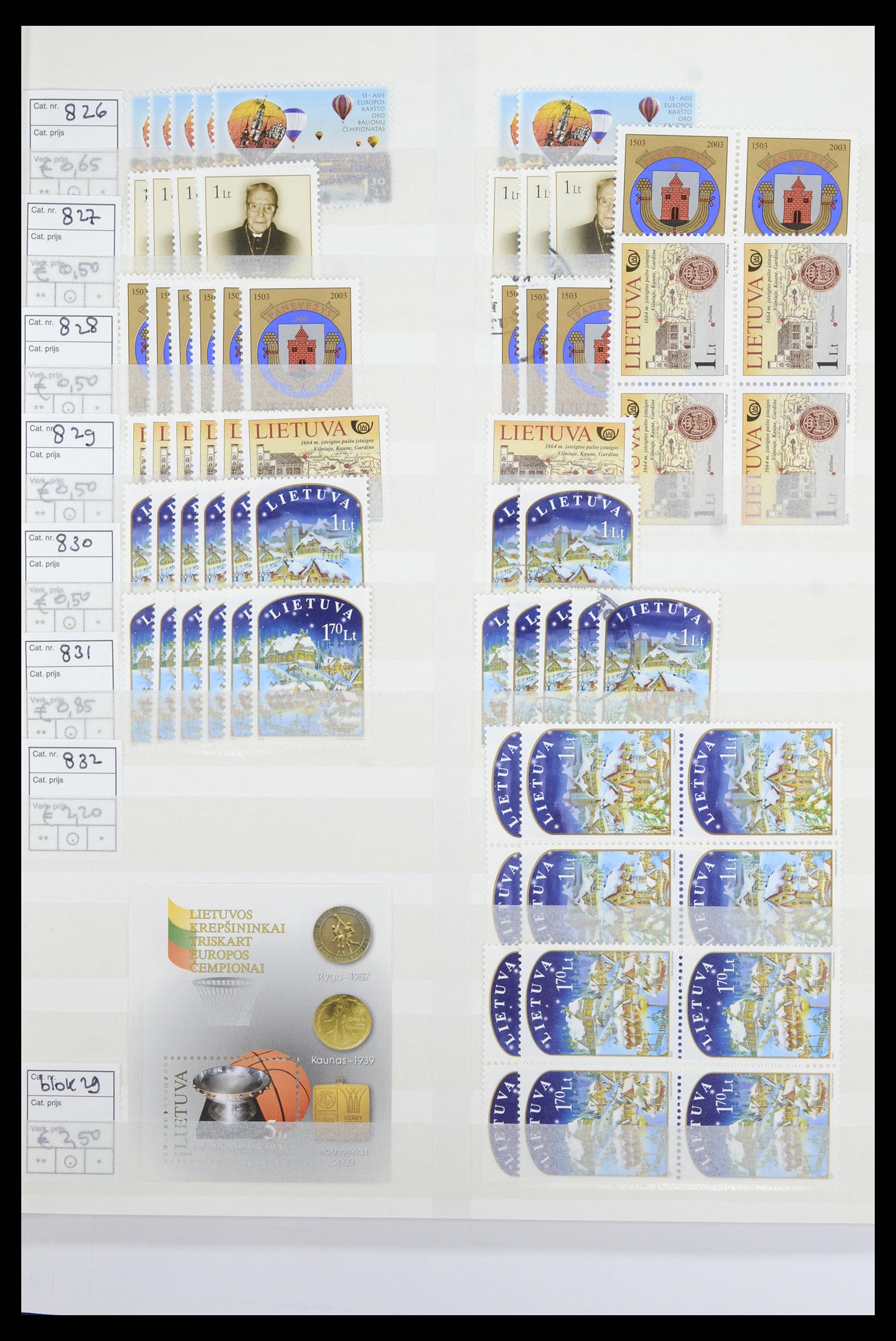 36904 107 - Postzegelverzameling 36904 Estland en Litouwen 1990-2008.