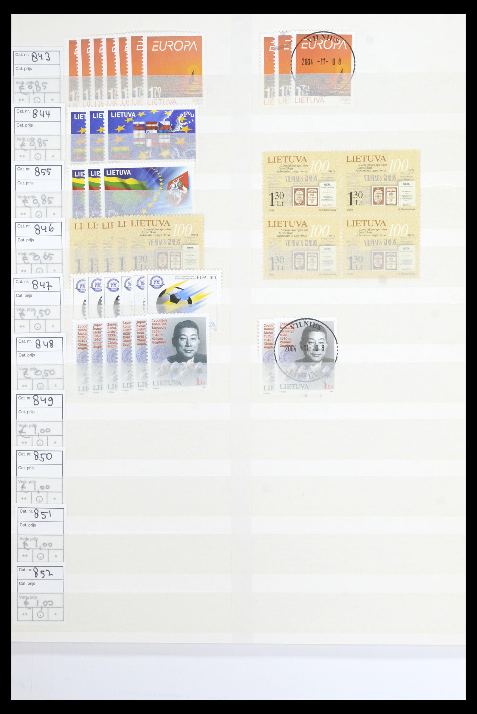 36904 109 - Postzegelverzameling 36904 Estland en Litouwen 1990-2008.