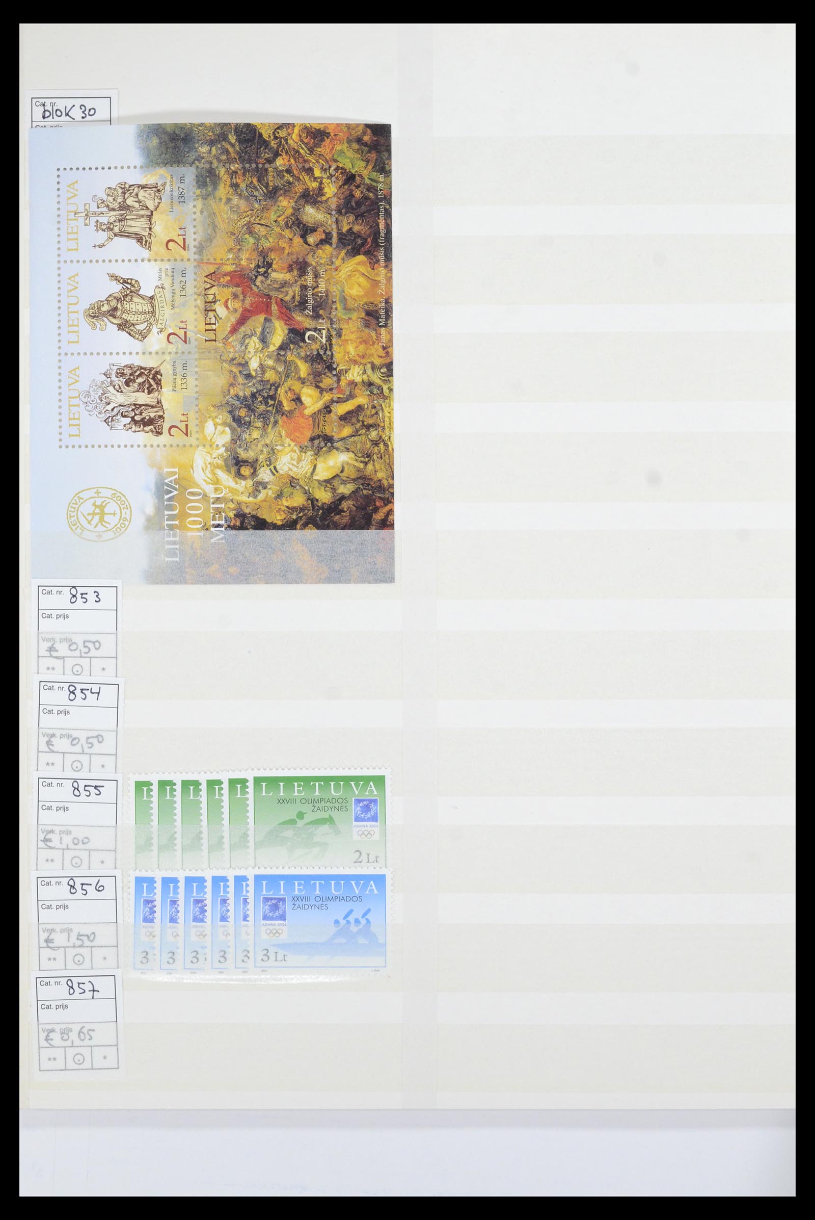 36904 110 - Postzegelverzameling 36904 Estland en Litouwen 1990-2008.