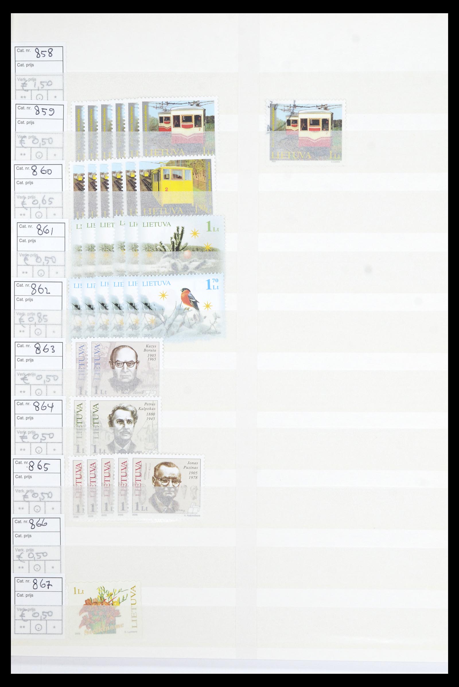 36904 111 - Postzegelverzameling 36904 Estland en Litouwen 1990-2008.