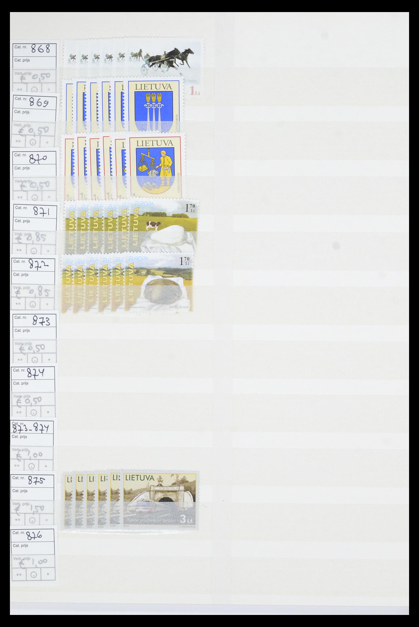 36904 112 - Postzegelverzameling 36904 Estland en Litouwen 1990-2008.