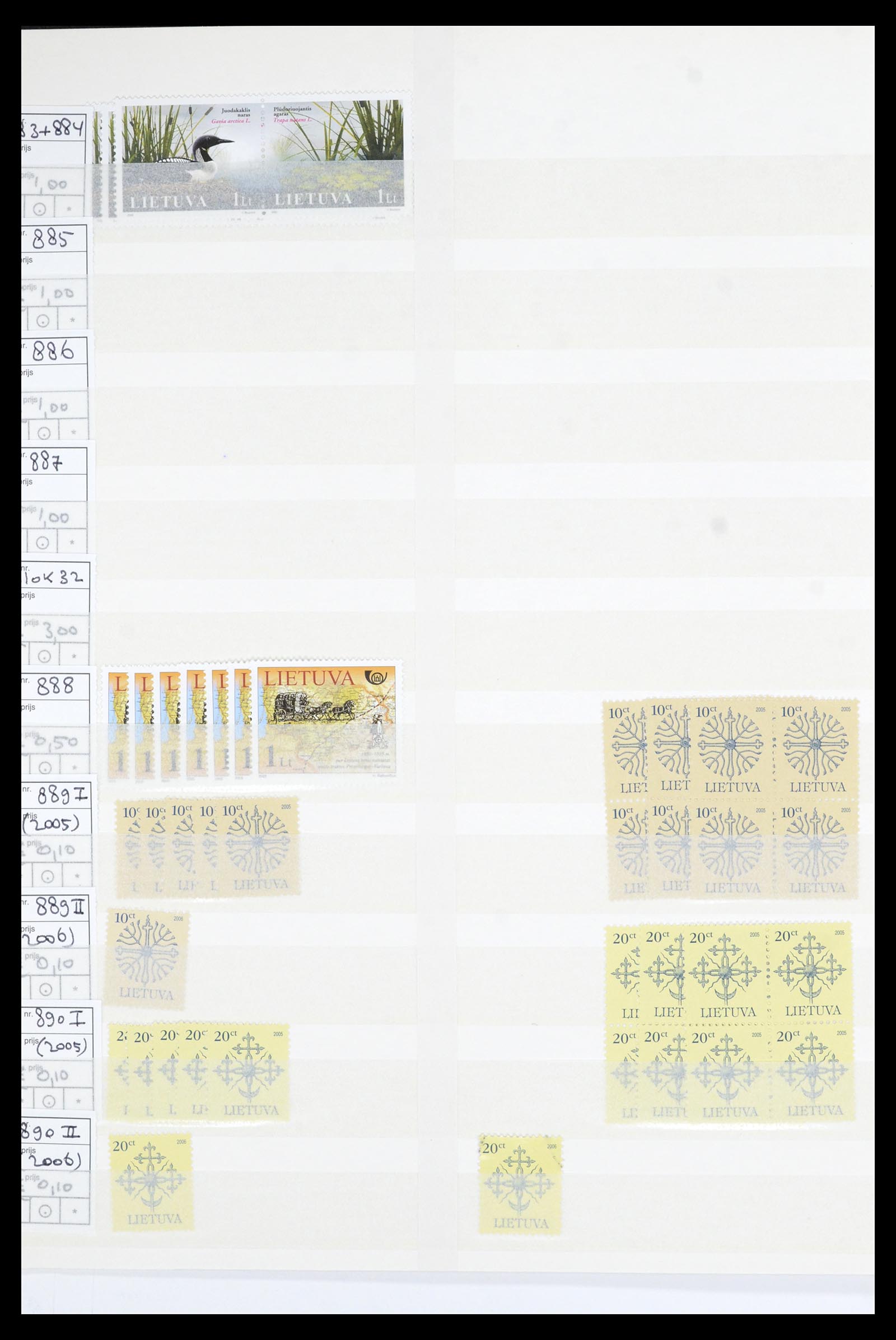36904 114 - Postzegelverzameling 36904 Estland en Litouwen 1990-2008.