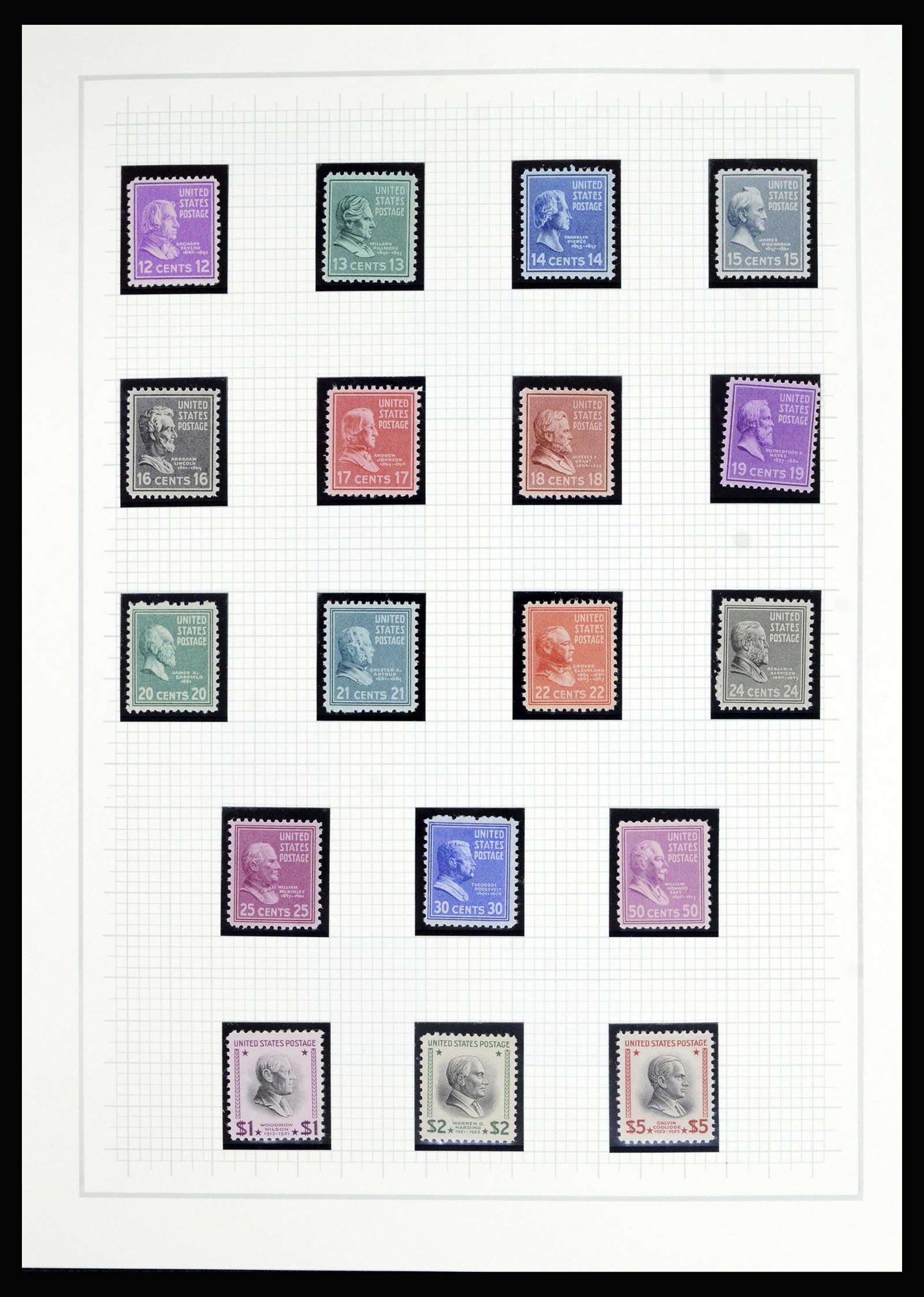 36909 002 - Postzegelverzameling 36909 USA 1938-1954.