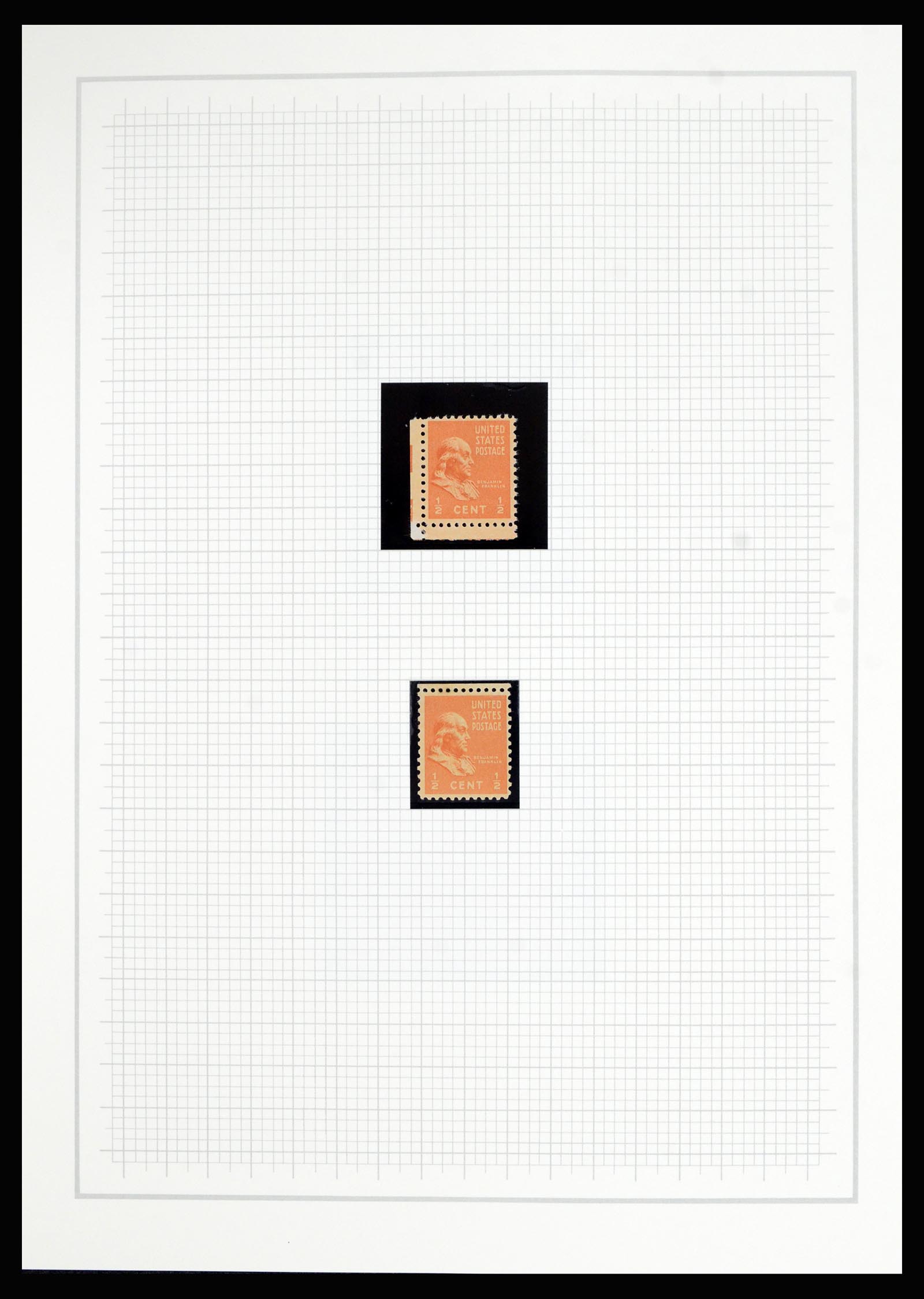 36909 004 - Stamp collection 36909 USA 1938-1954.