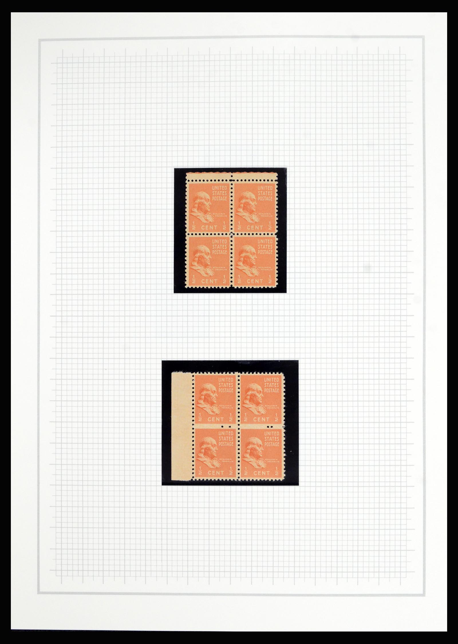 36909 005 - Stamp collection 36909 USA 1938-1954.