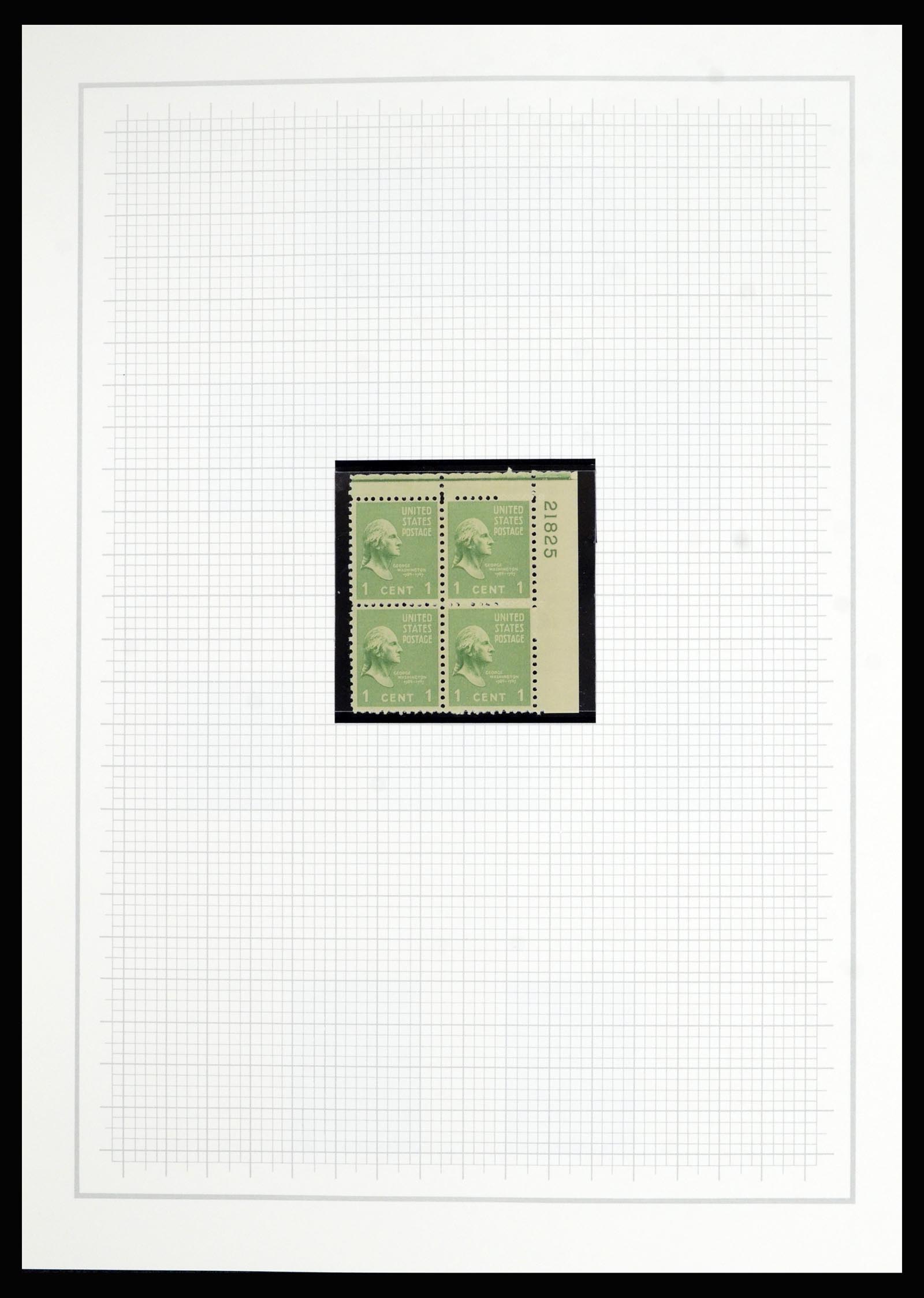 36909 014 - Stamp collection 36909 USA 1938-1954.